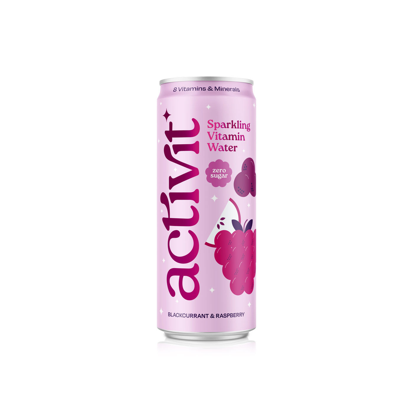 Acti-Vit Blackcurrant Apple and Raspberry Sparkling Water 330ml
