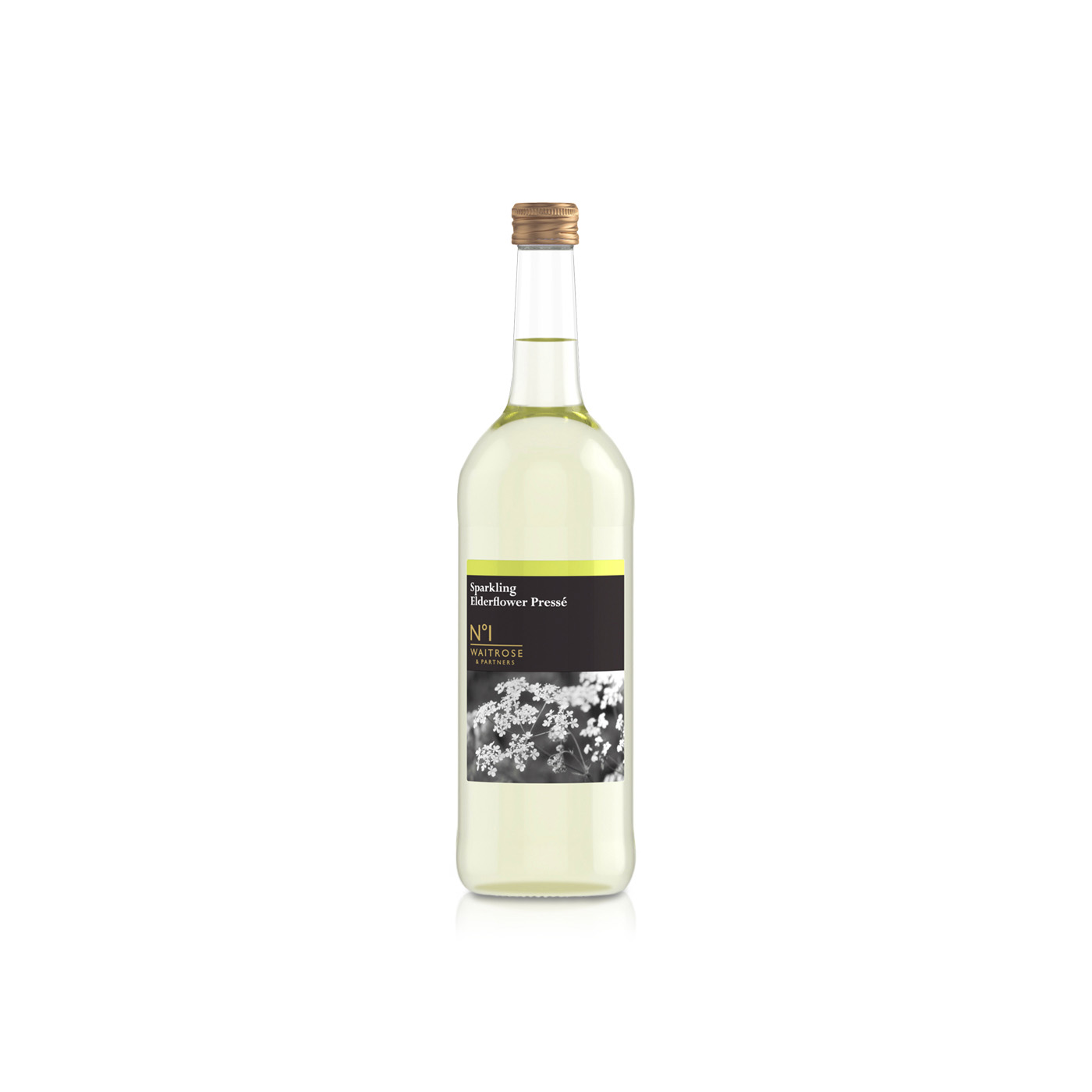 Waitrose Sparkling Elderflowr Presse 750ml