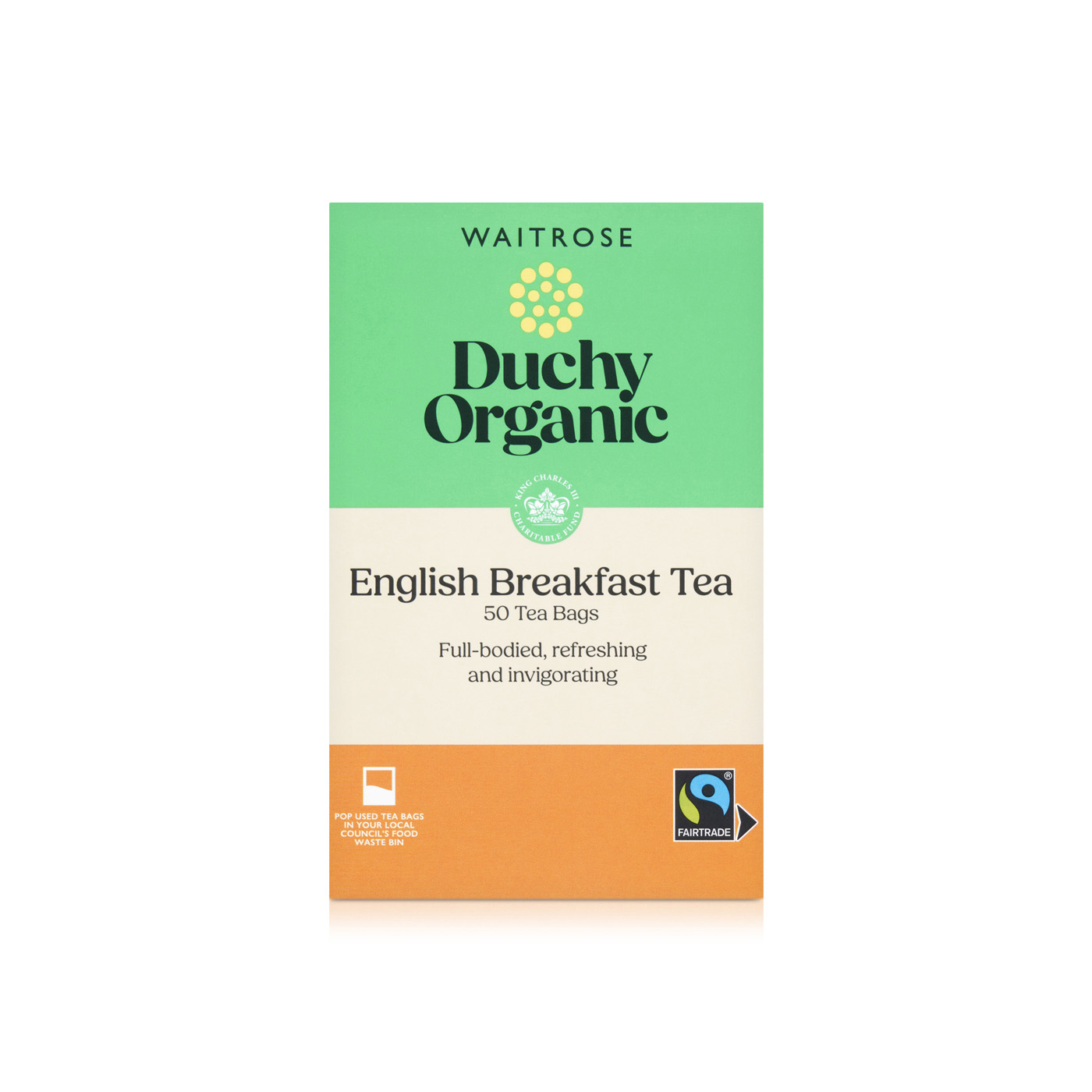 Waitrose Duchy Organic English Breakfast Teabags x50 125g