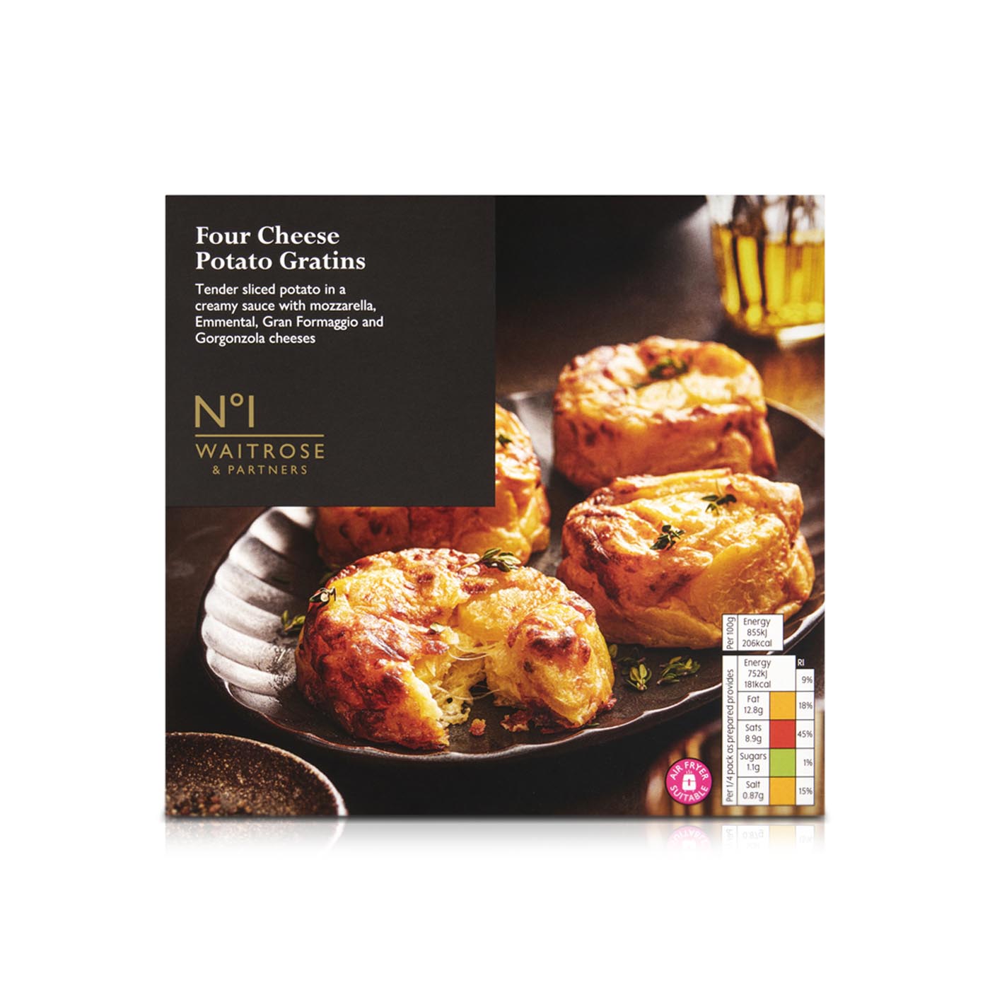 Waitrose No1 Four Cheese Potato Gratins 400g