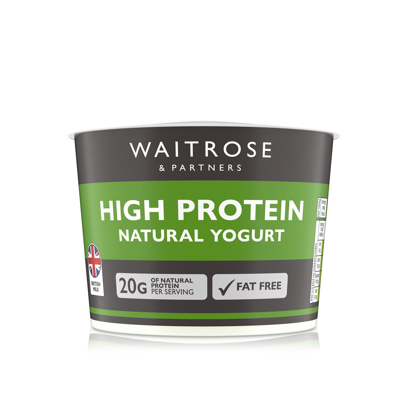 Waitrose High Protein Natural Yogurt 450g