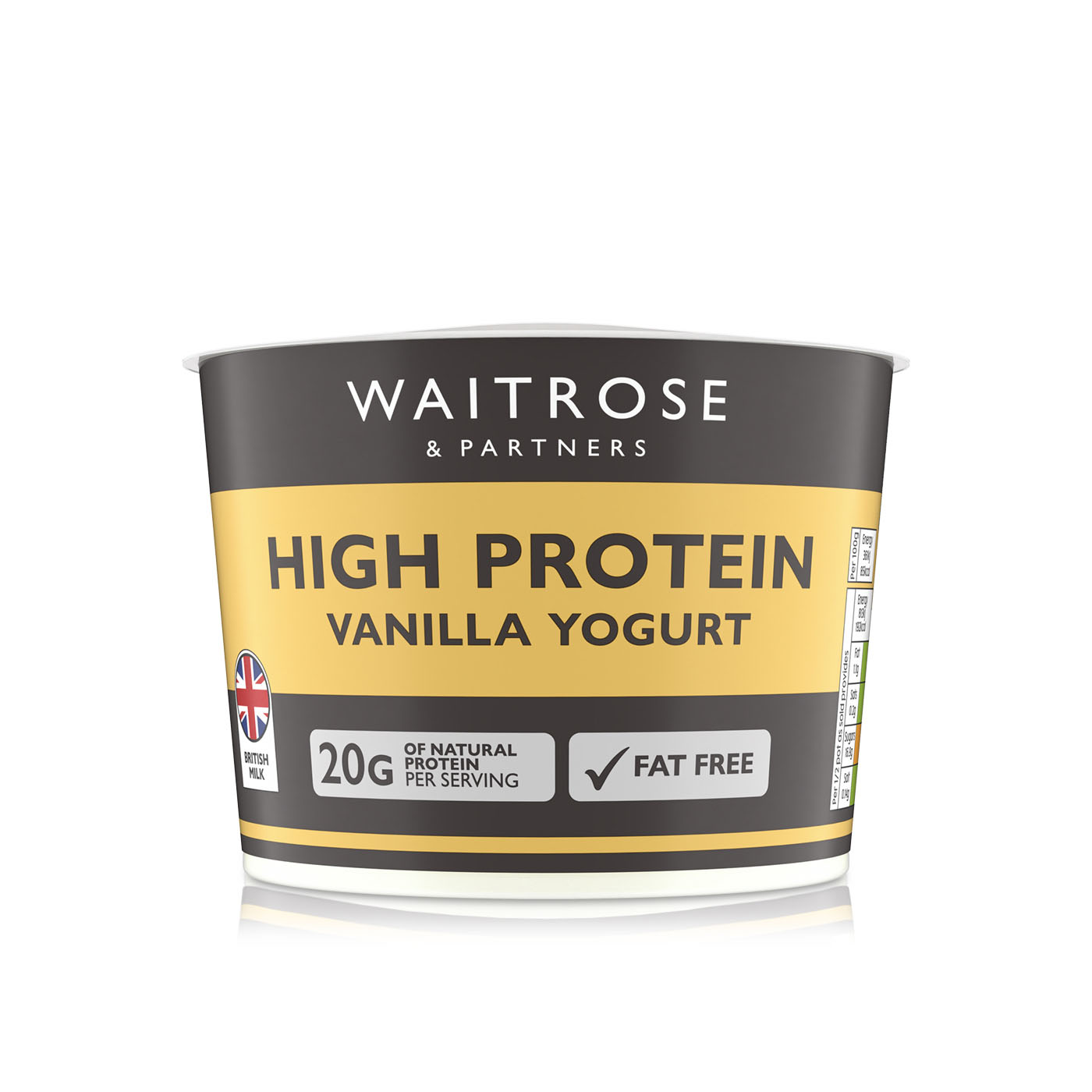 Waitrose High Protein Vanilla Yogurt 450g
