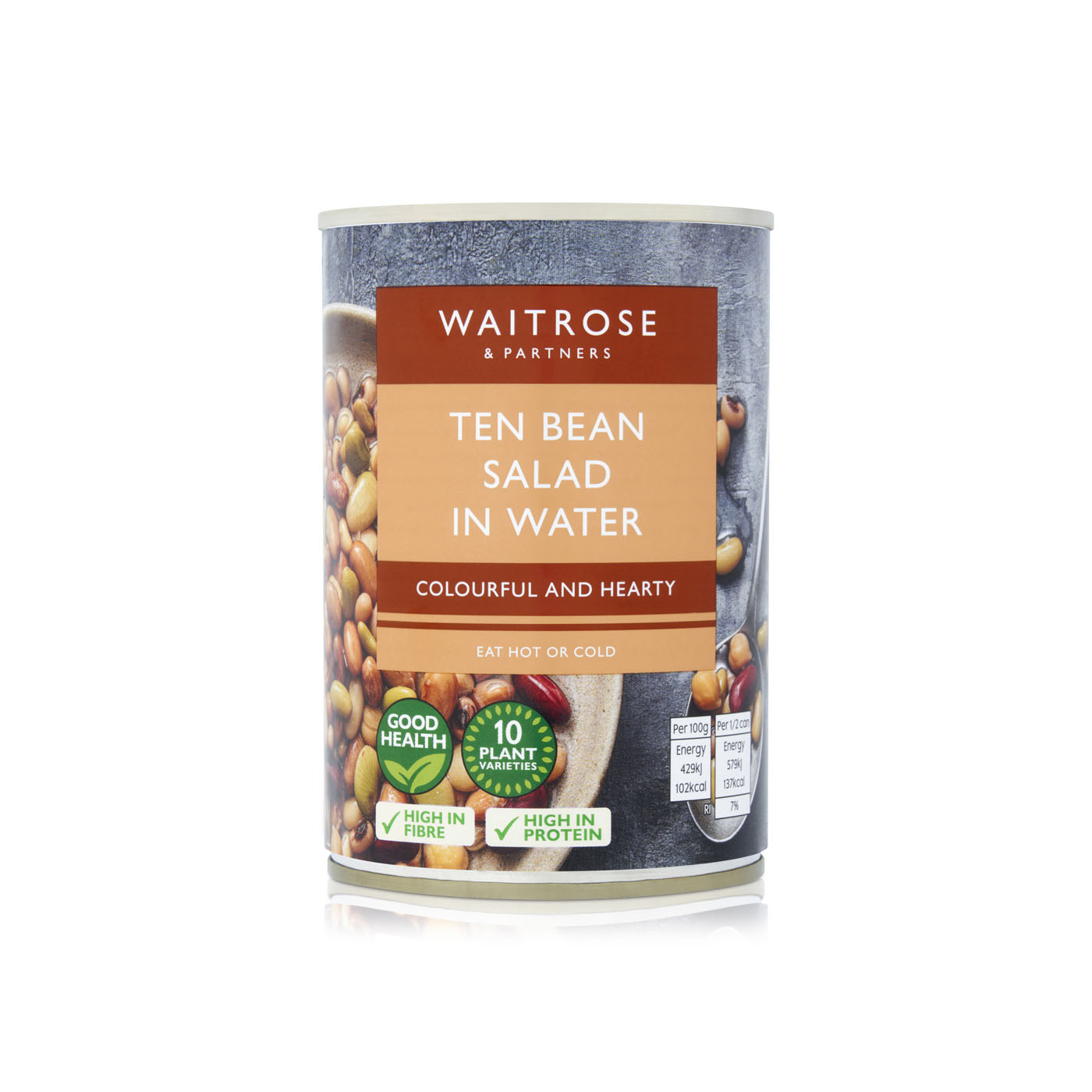 Waitrose 10 Plant Varieties Bean Salad In Water 400g