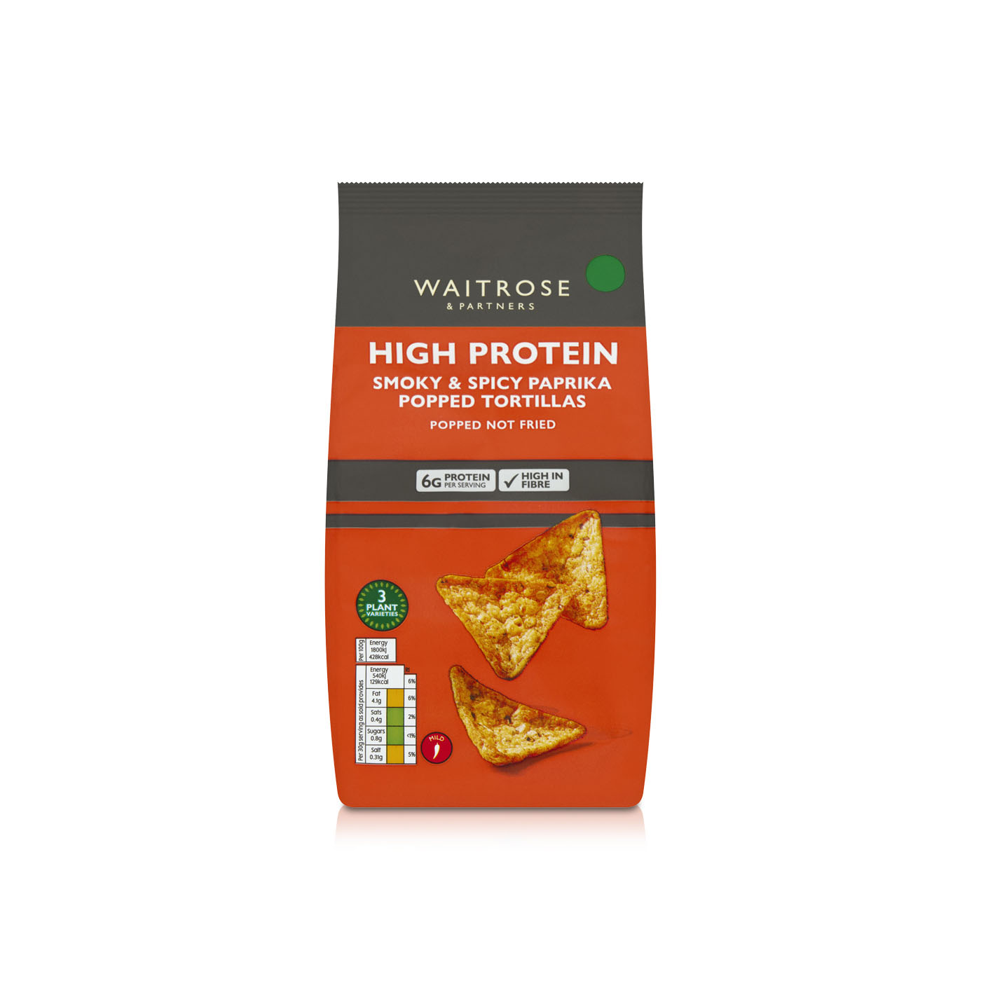 Waitrose Sweet Paprika Popped Tortillas 80g