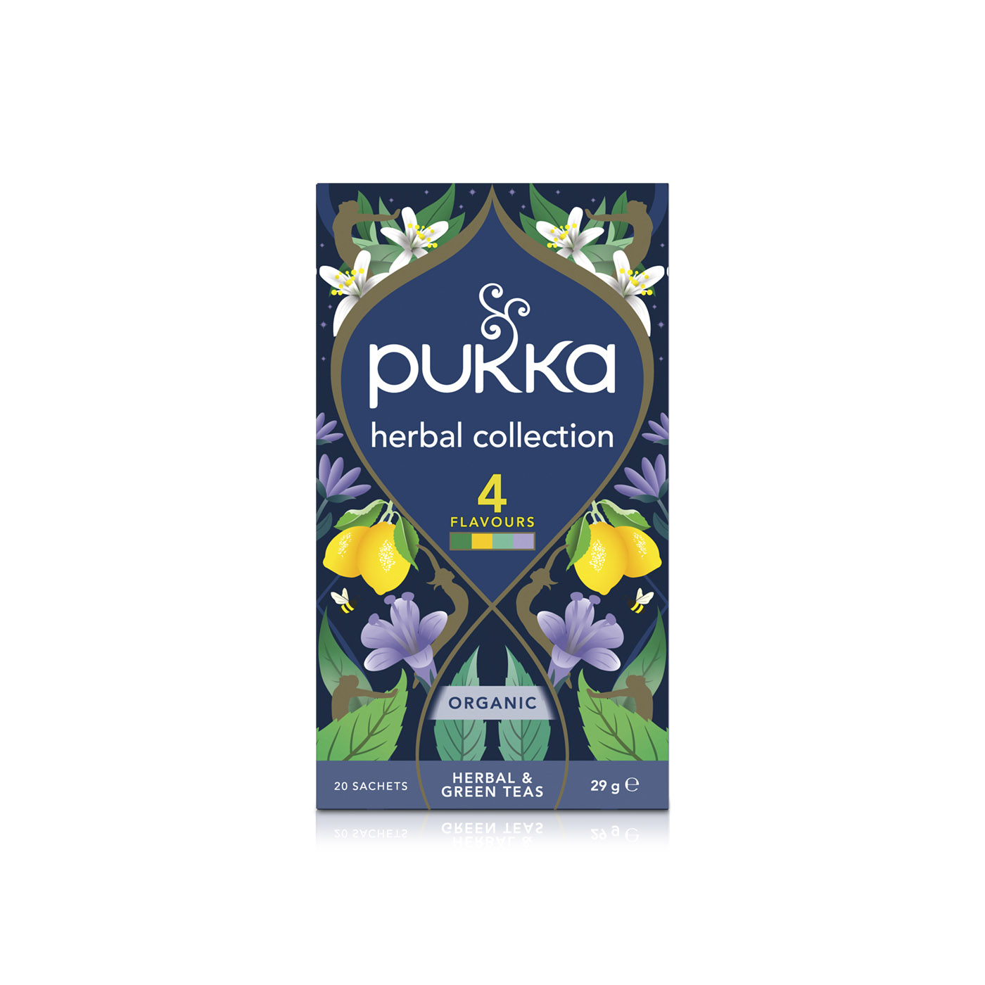 Pukka Organic 4 Flavour Herbal Collection Tea Sachets 29g x20