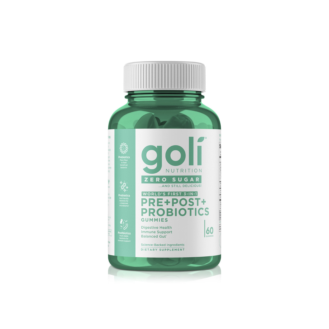 Goli Pre + Post + Probiotics Zero Sugar Gummies 180g