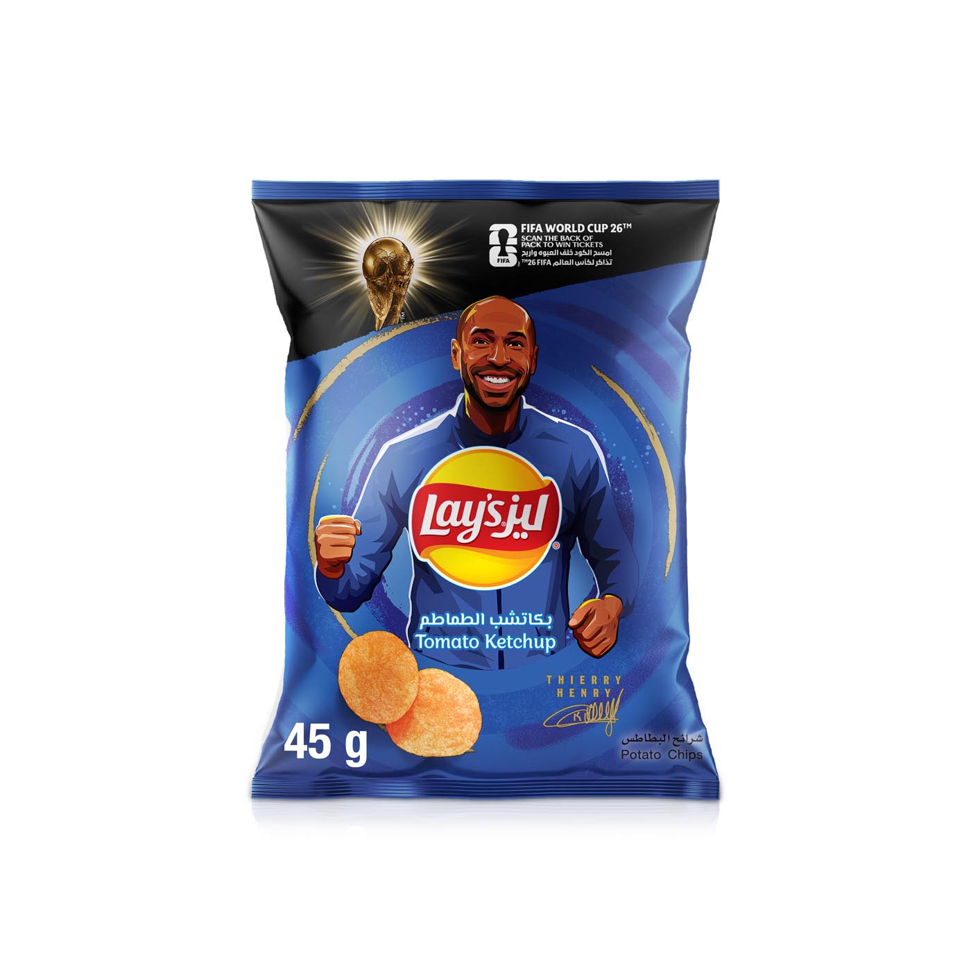 Lays Ketchup Potato Chips 45g
