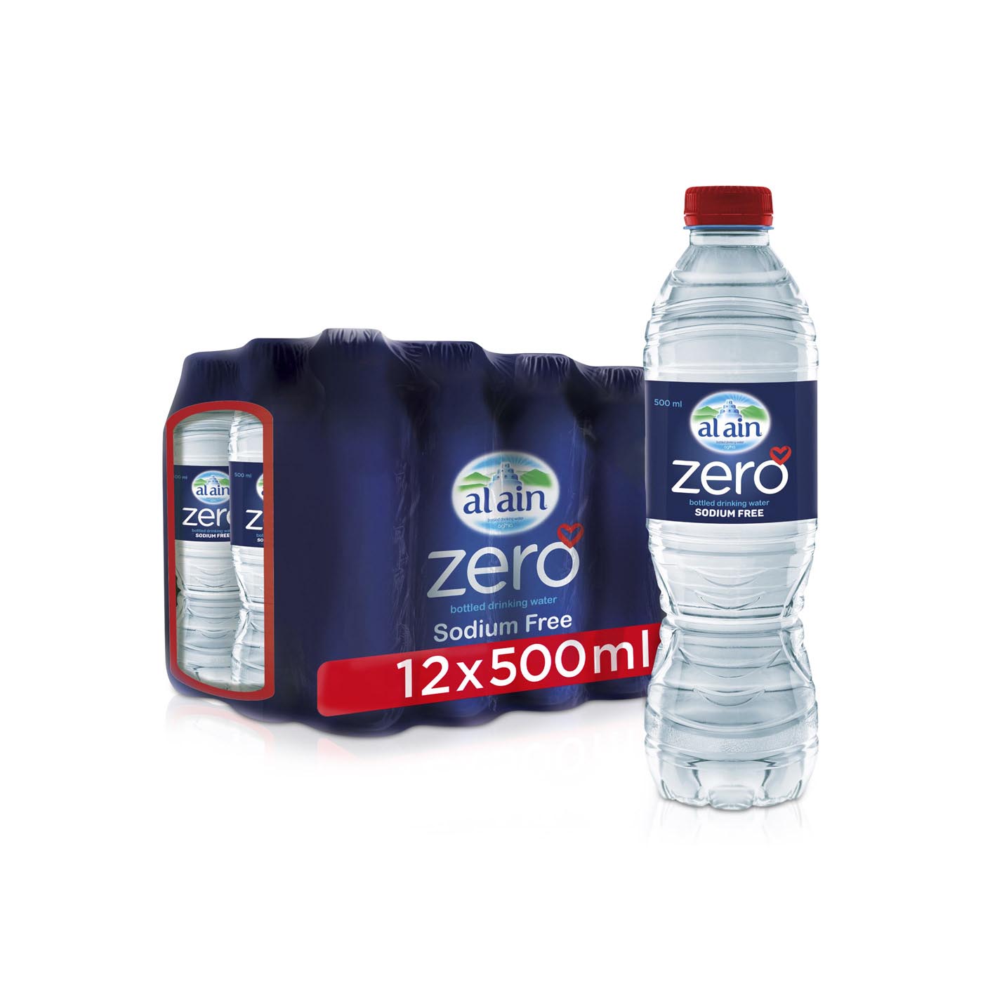 Al Ain Zero Sodium Water 500ml x 12