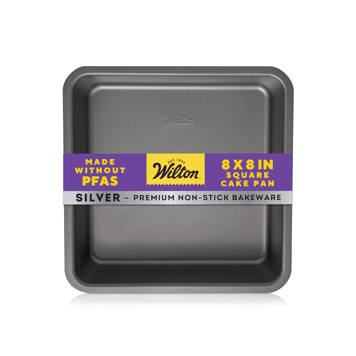Wilton Non-Stick Square Cake Pan Silver 8x8In