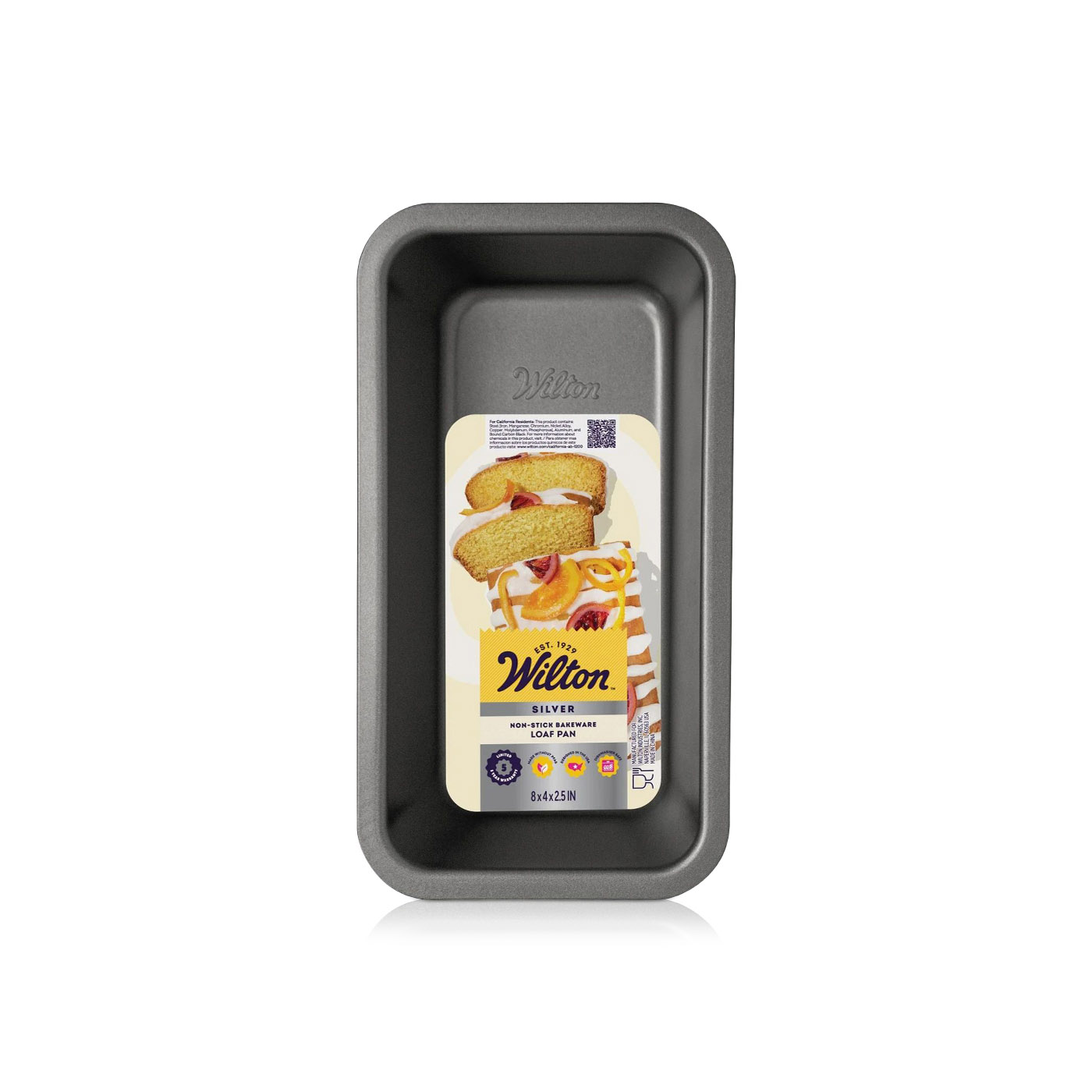 Wilton Non-Stick Loaf Pan Silver 8x4x2.75 inch