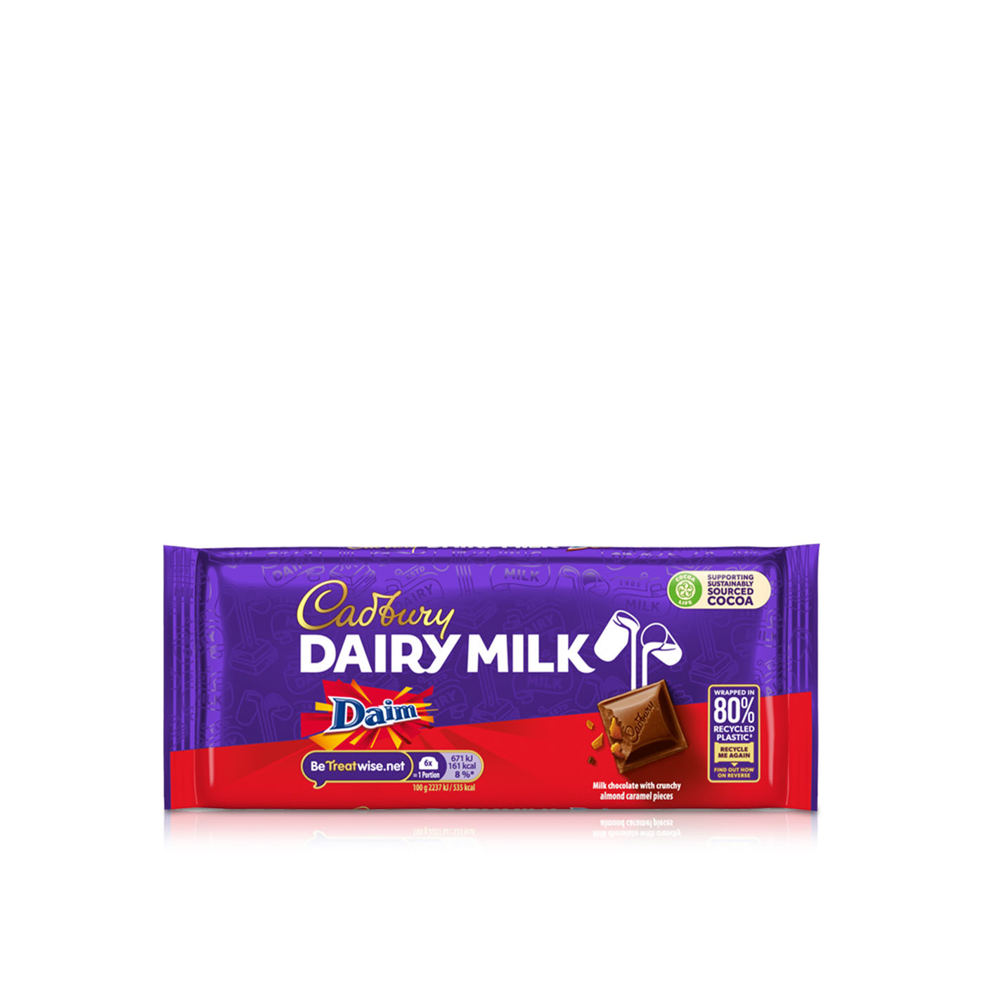 Cadbury Dairy Milk Daim Chocolate Bar 120g
