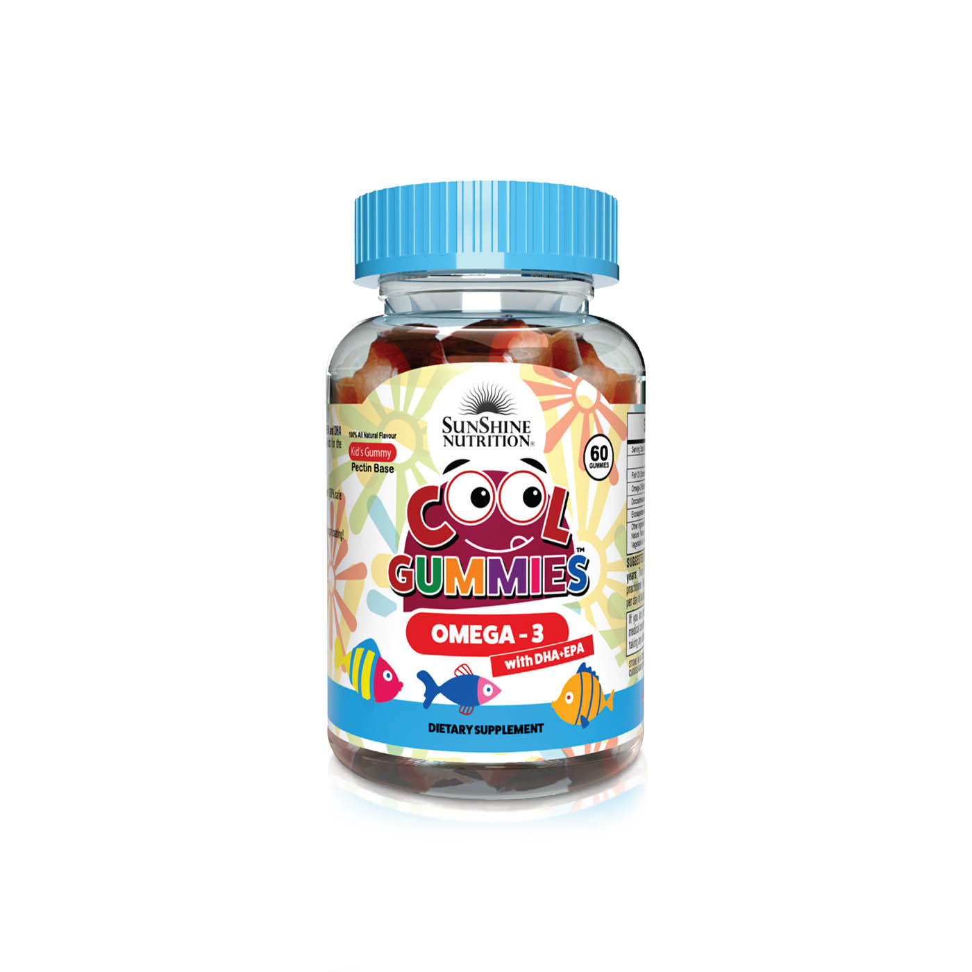 Sunshine N Cool Gummies Omega-3 with DHA x60