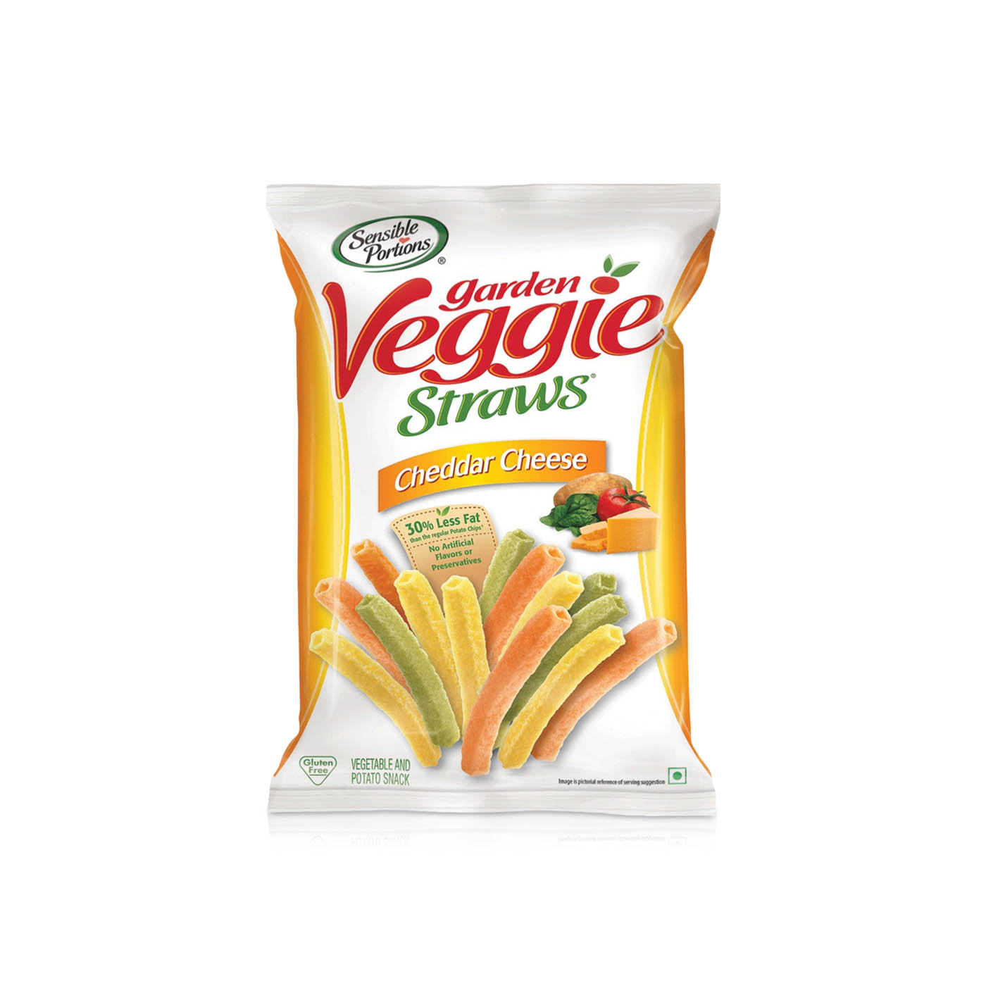 Sensible Portion Garden Veggie Straws Cheddar Cheese 28g