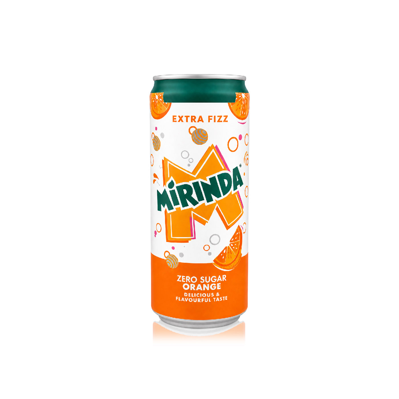 Mirinda Zero Sugar Orange Soft Drink 330ml