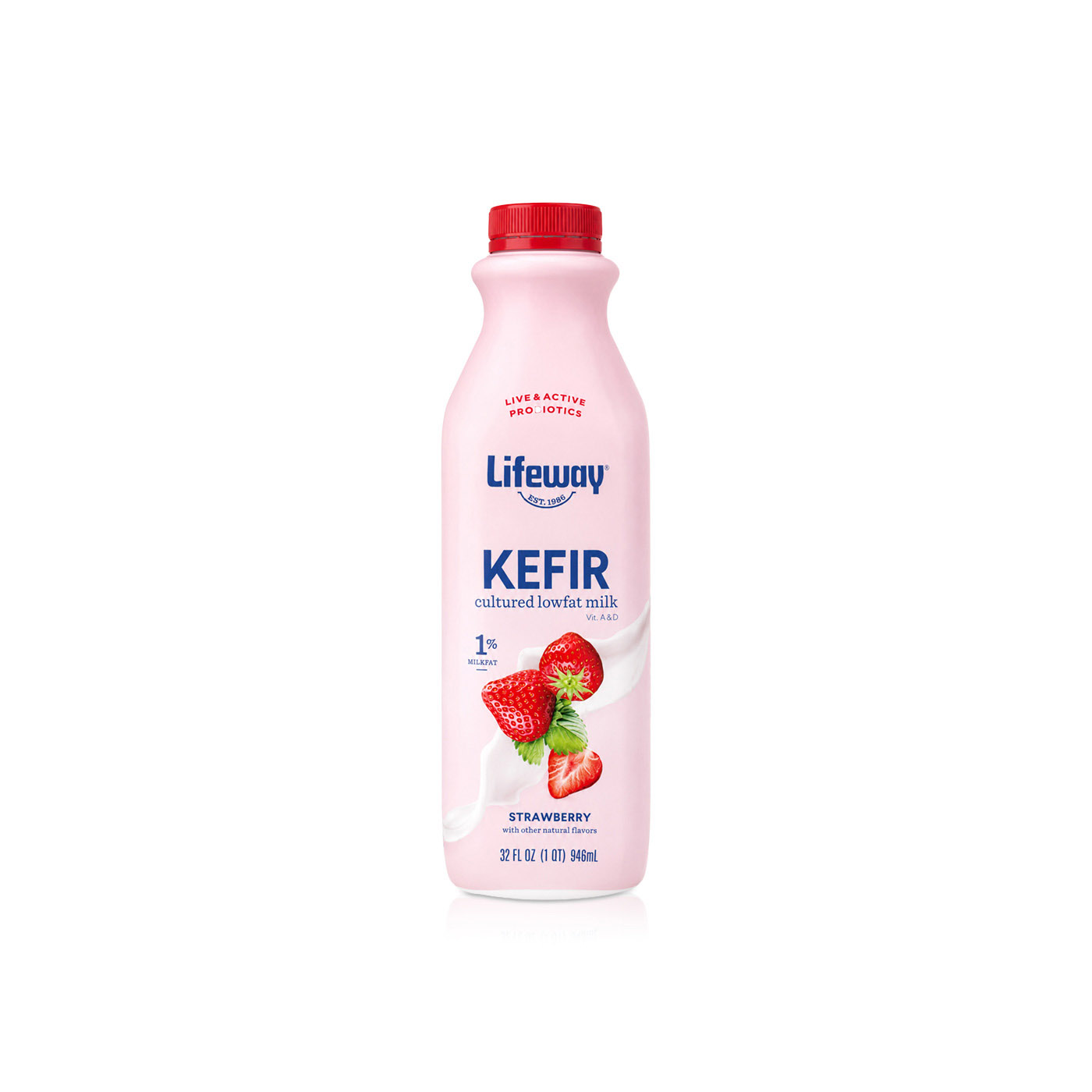 Lifeway 1 Per Cent Fat Strawberry Kefir 946ml