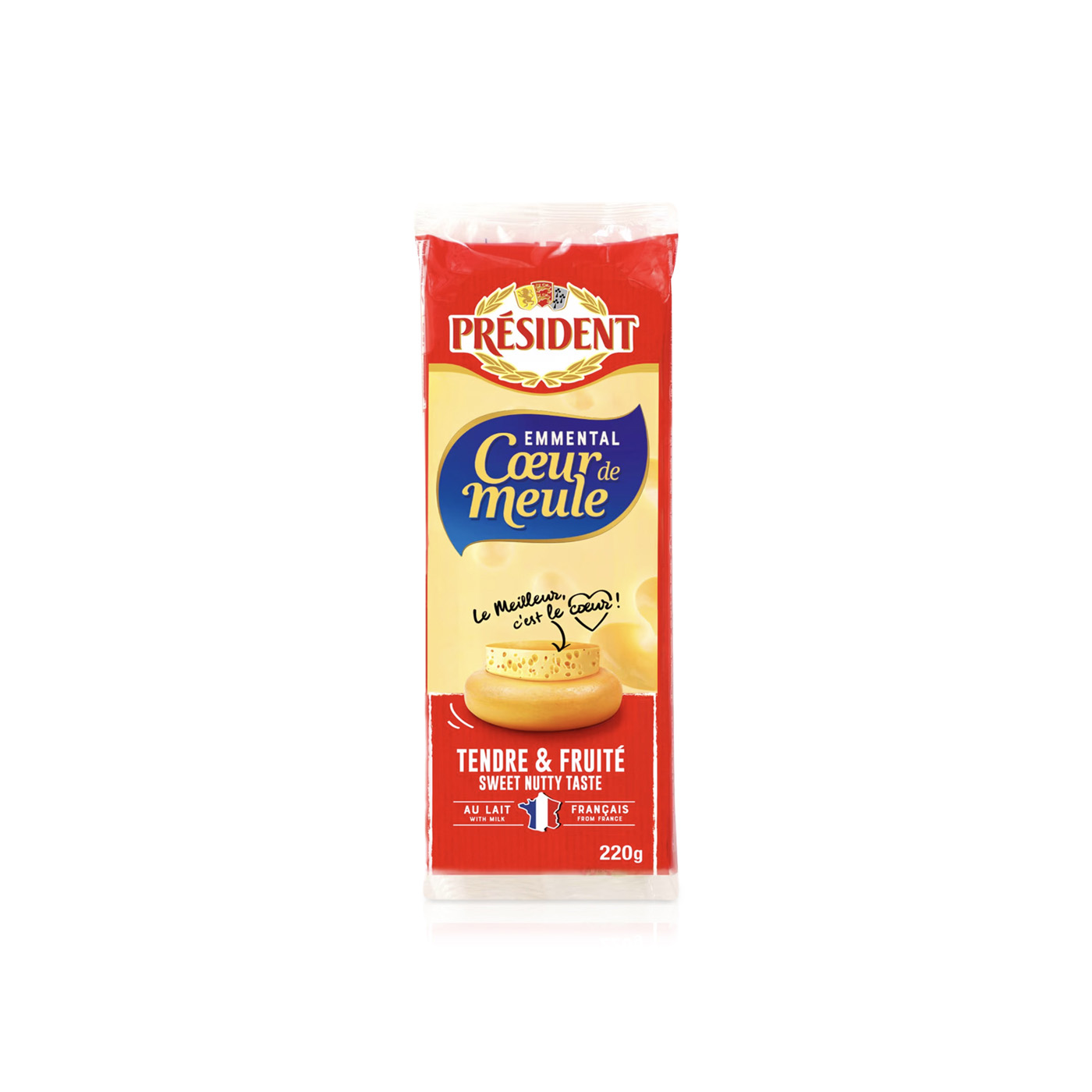 President Emmental Block 220g