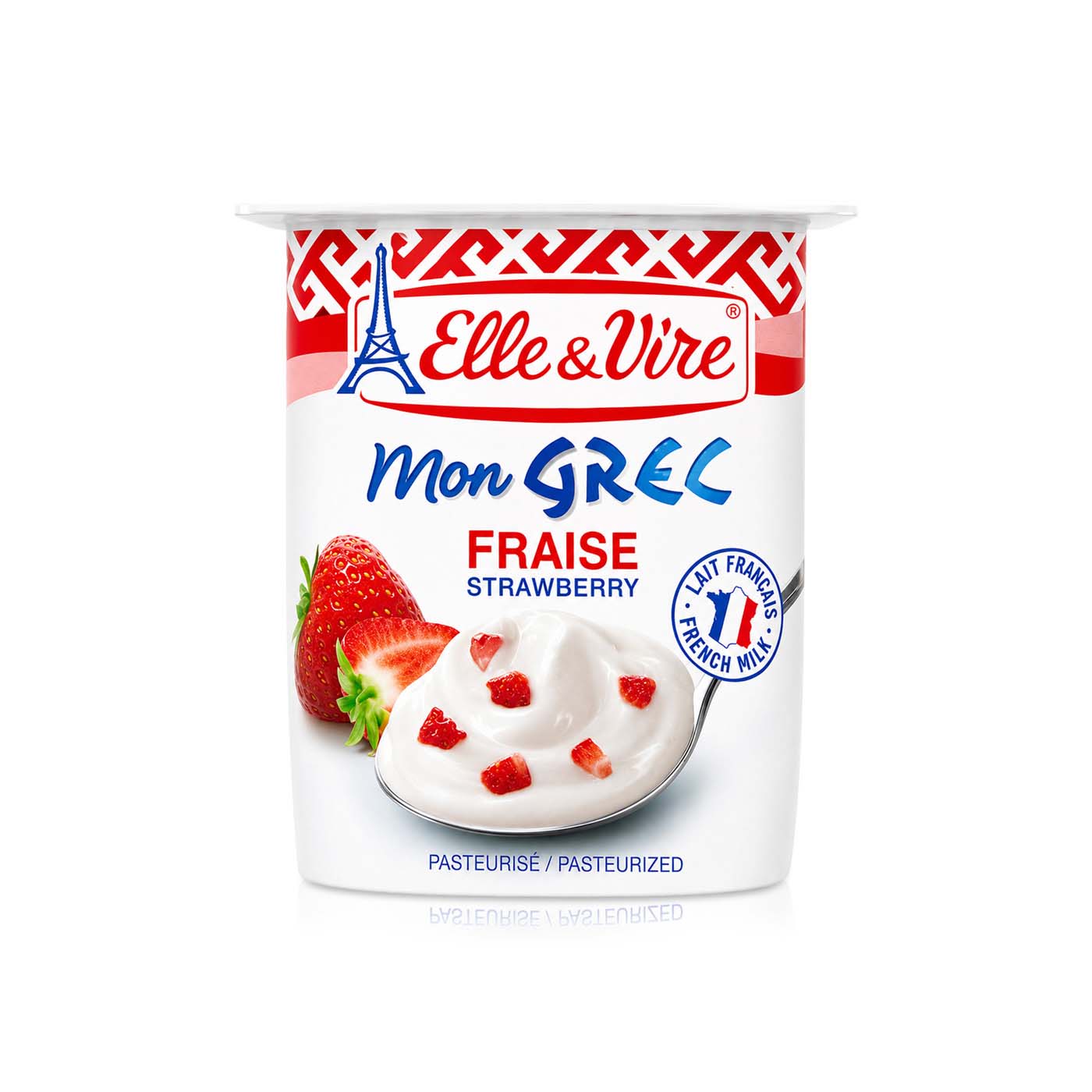 Elle & Vire Strawberry Greek Yoghurt 125g