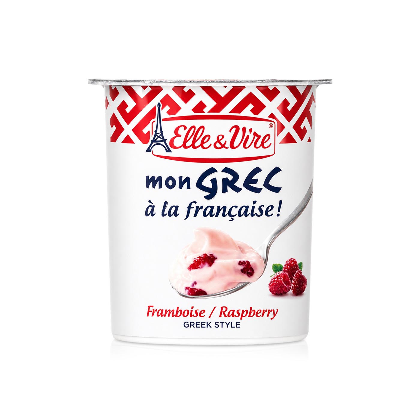 Elle & Vire Greek Raspberry Greek Yoghurt 125g