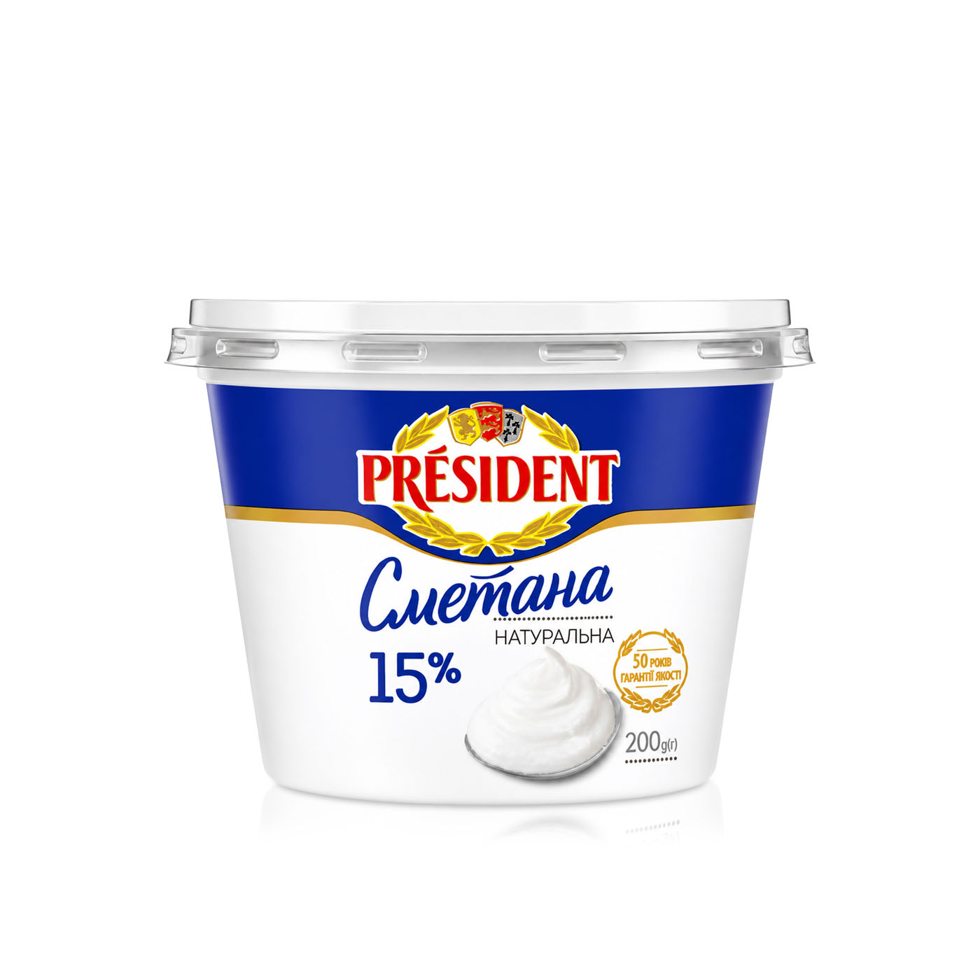 President 15% Fat Sour Cream 200g