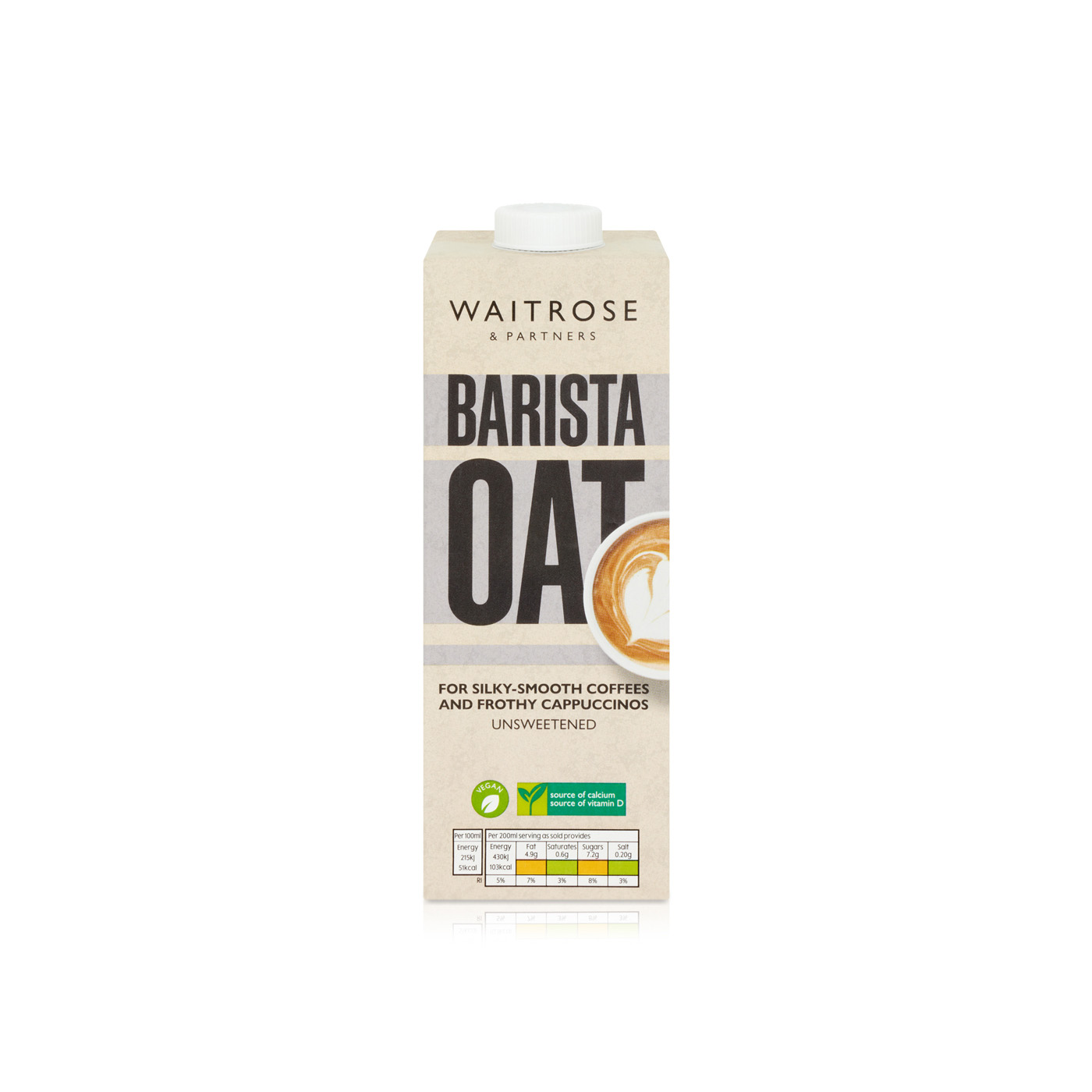 Waitrose Barista Oat Long Life Drink 1 litre