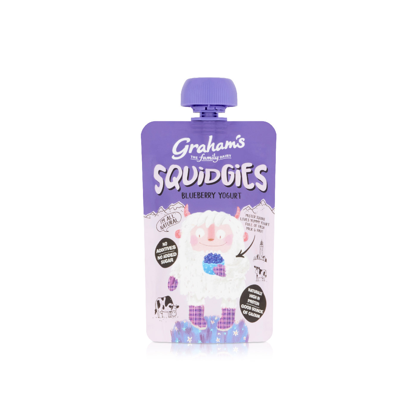 Graham's Squidgies Blueberry Yogurt 100g