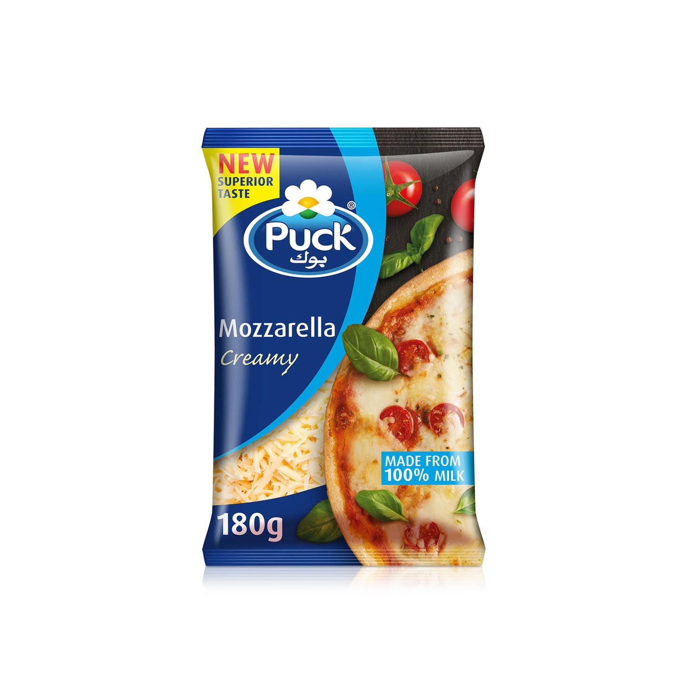 Puck Shredded Creamy Mozzarella Cheese 180g