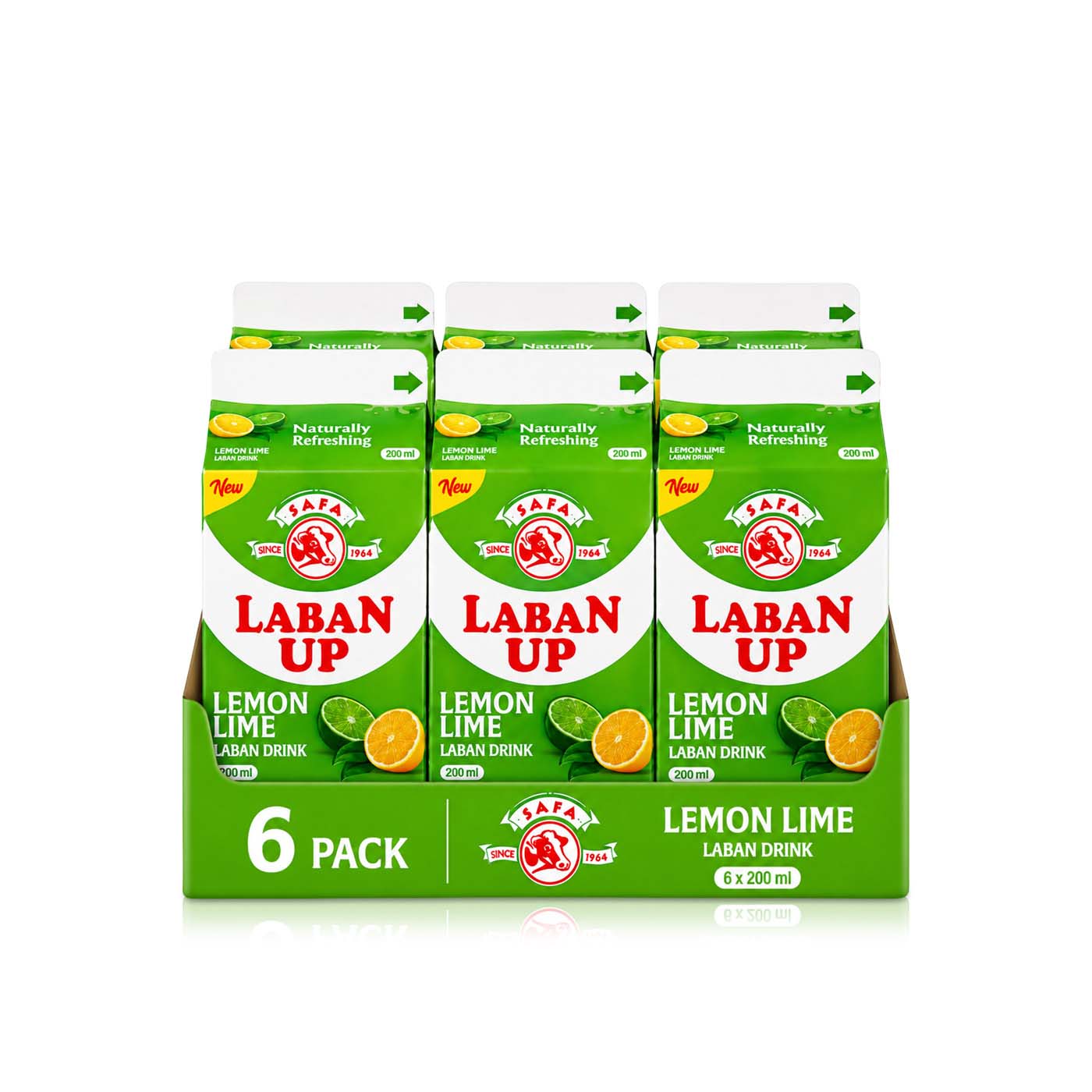 Safa Laban Up Lime and Lemon 200ml x 6