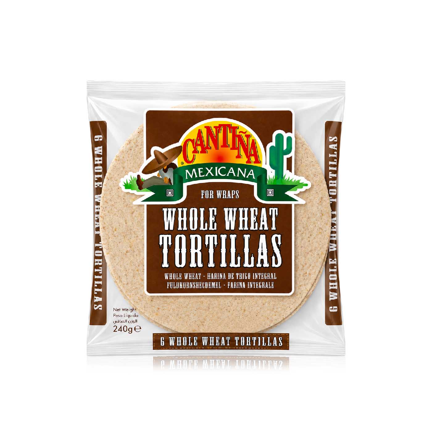 Cantina Mexicana Whole Wheat Tortilla 240g