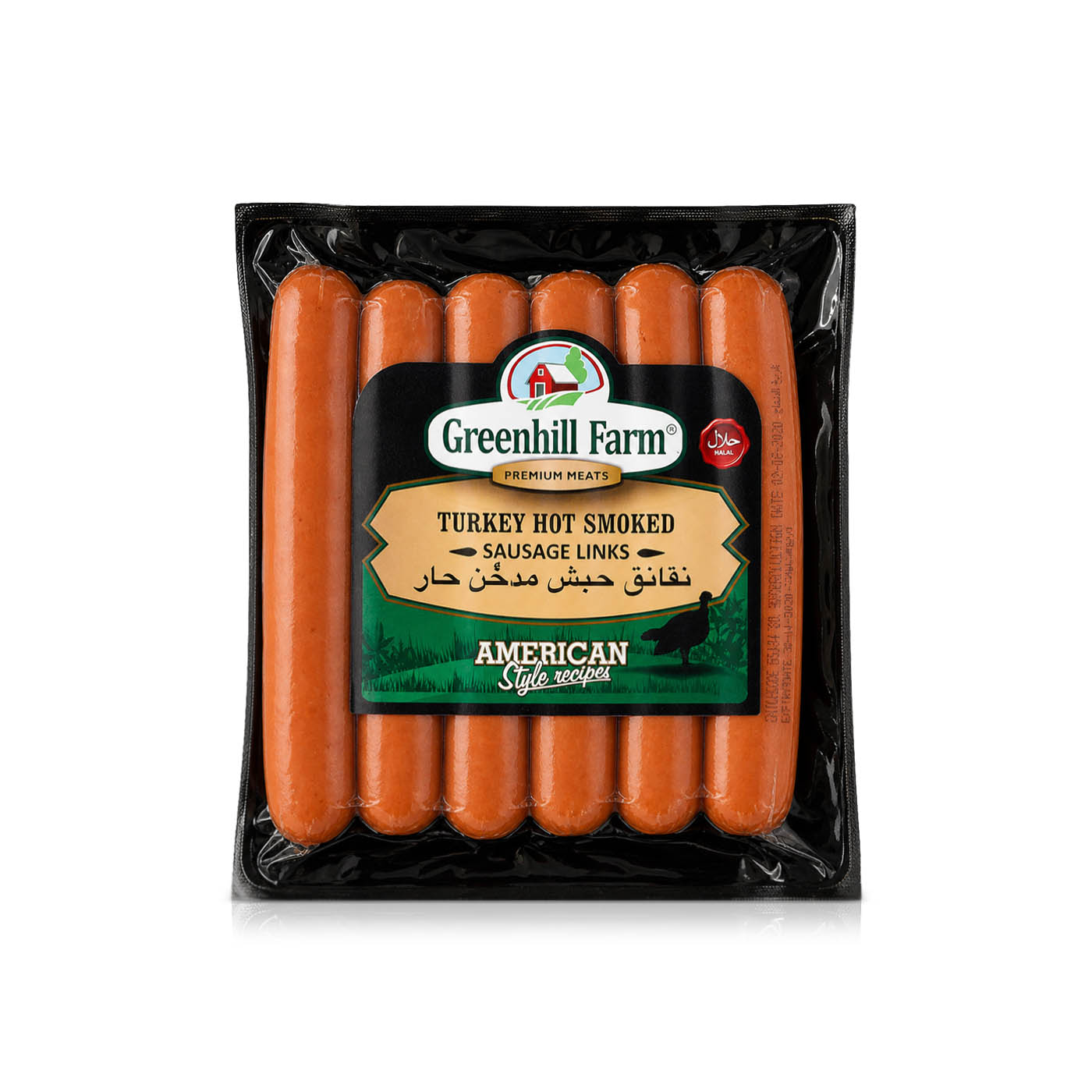 Greenhill Farm Turkey Hot Smoked Sausage Links 396g