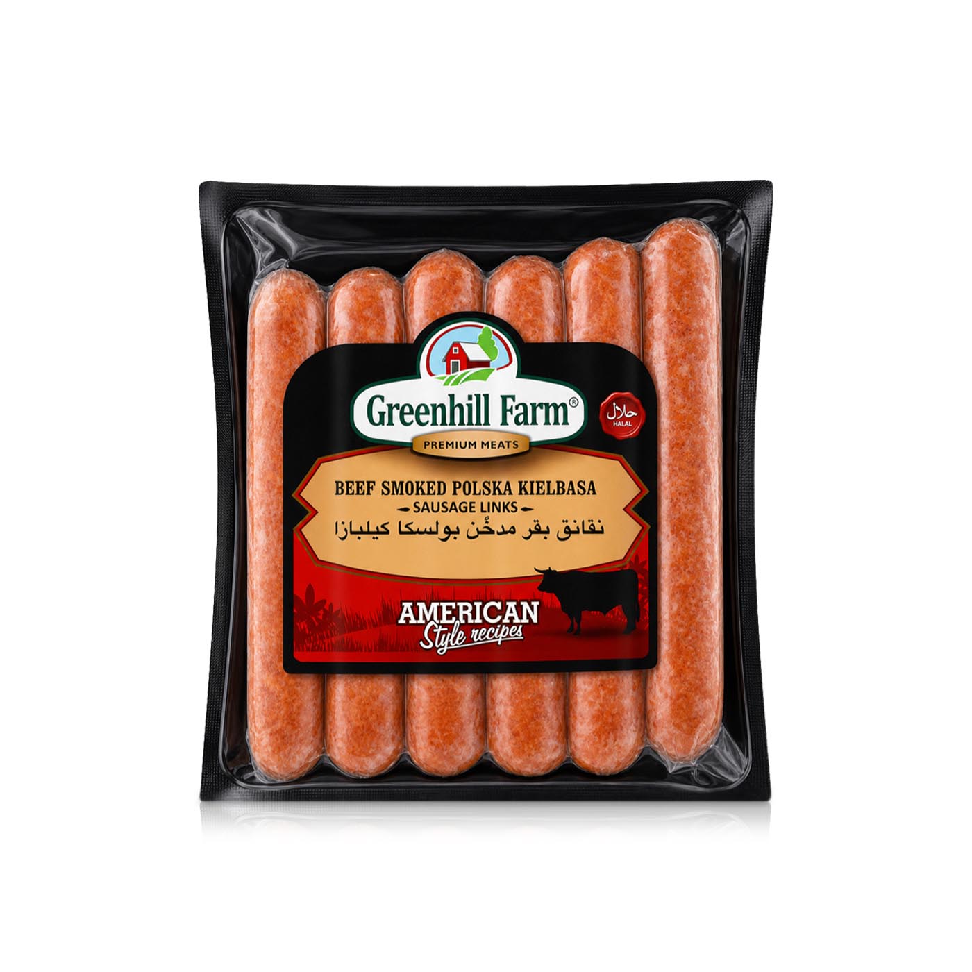 Greenhill Farm Beef Smoked Polska Kielbasa Sausage 396g