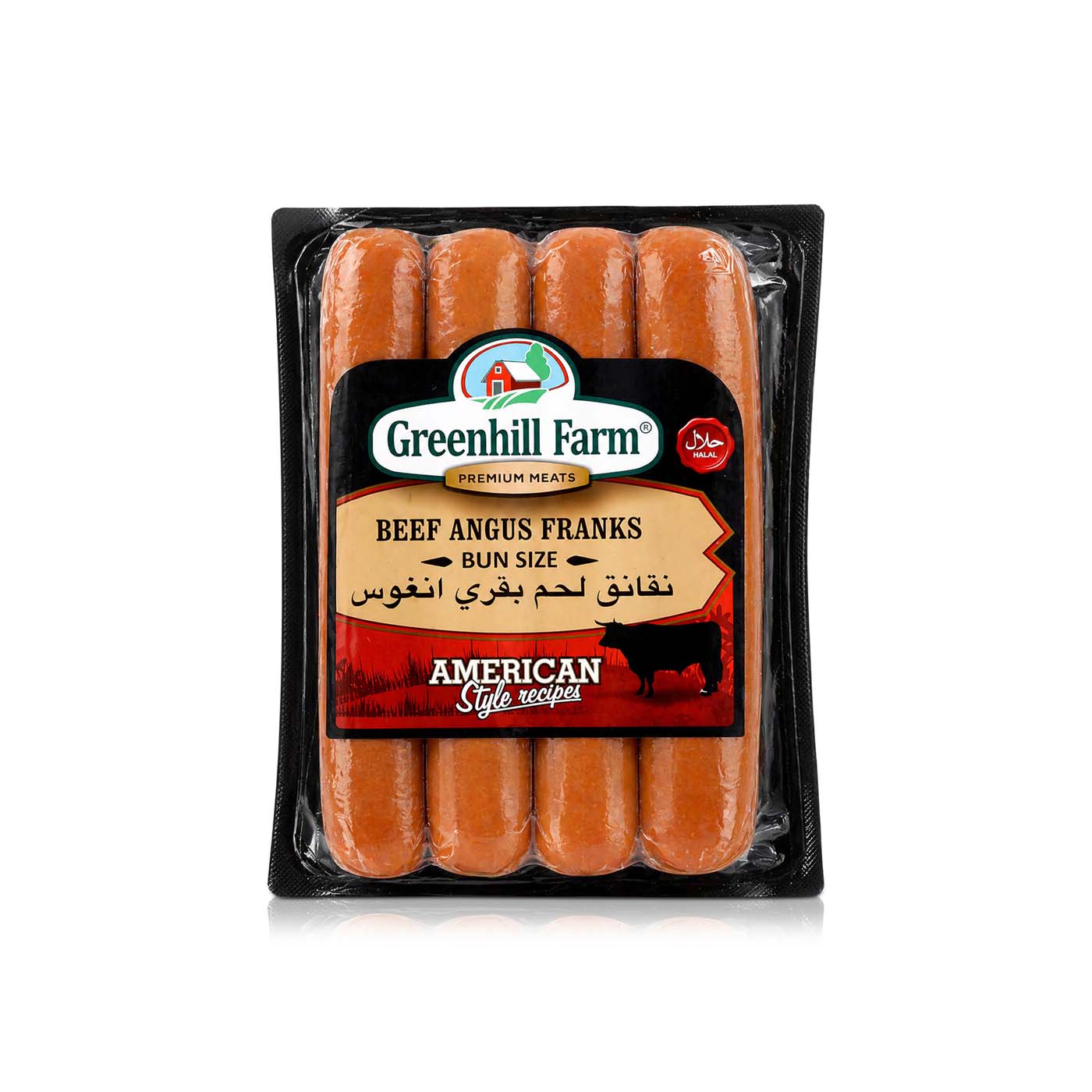 Greenhill Farm Beef Angus Franks Bun Size 424g