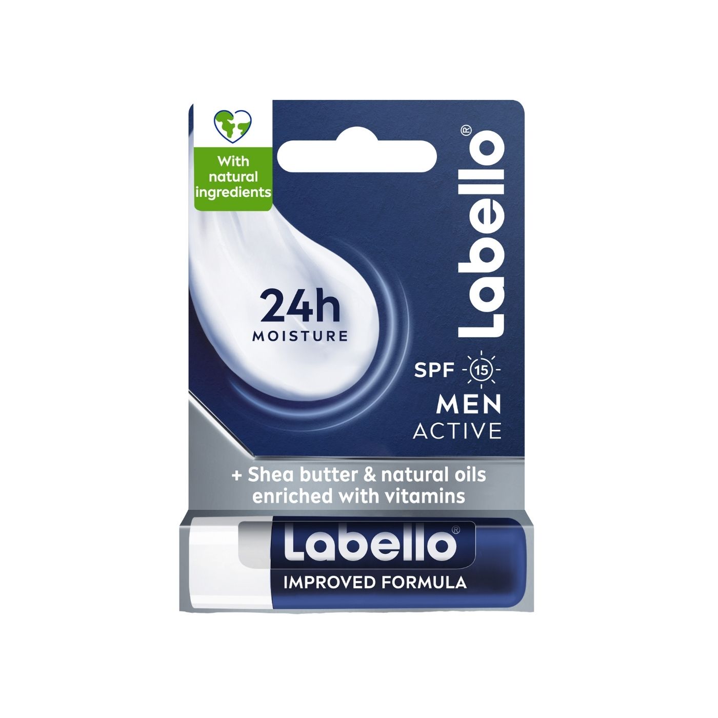 LABELLO Men Active SPF15 Shea Butter Lip Balm 4.8g