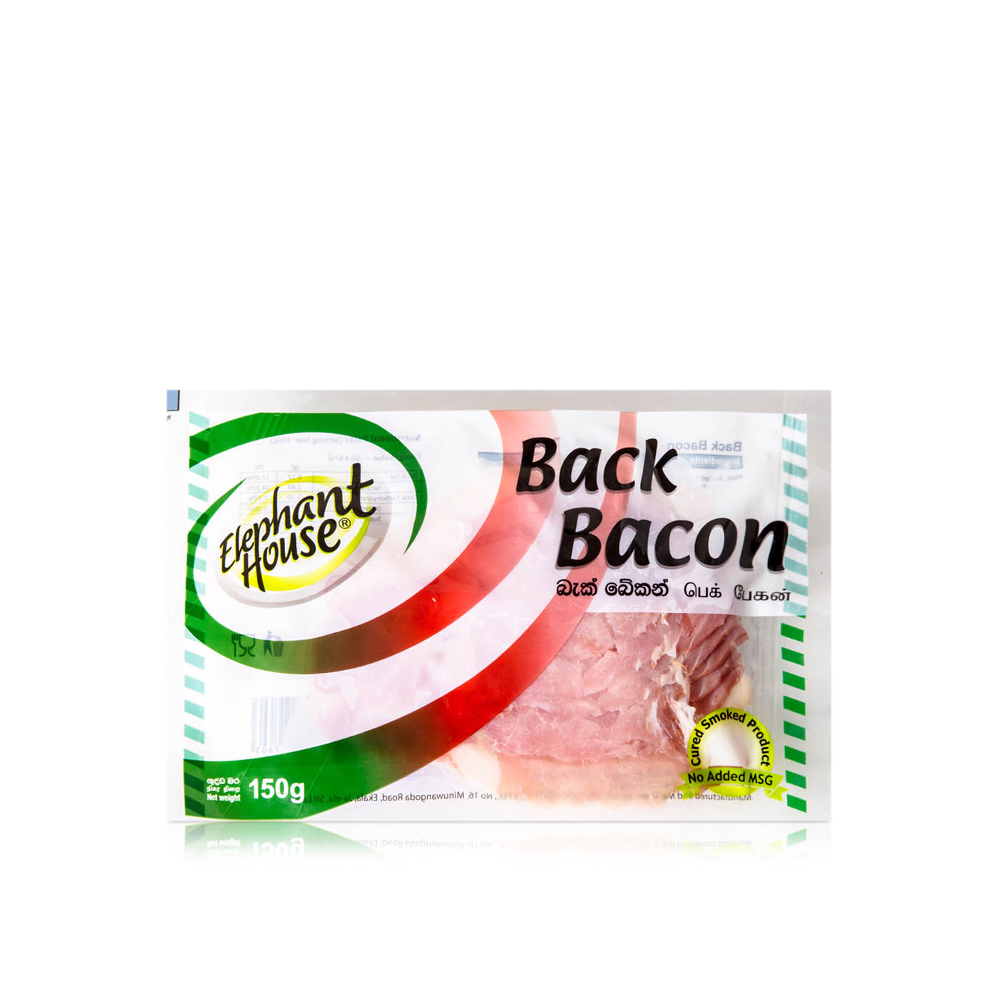 Elephant House Back Bacon Slice 150g