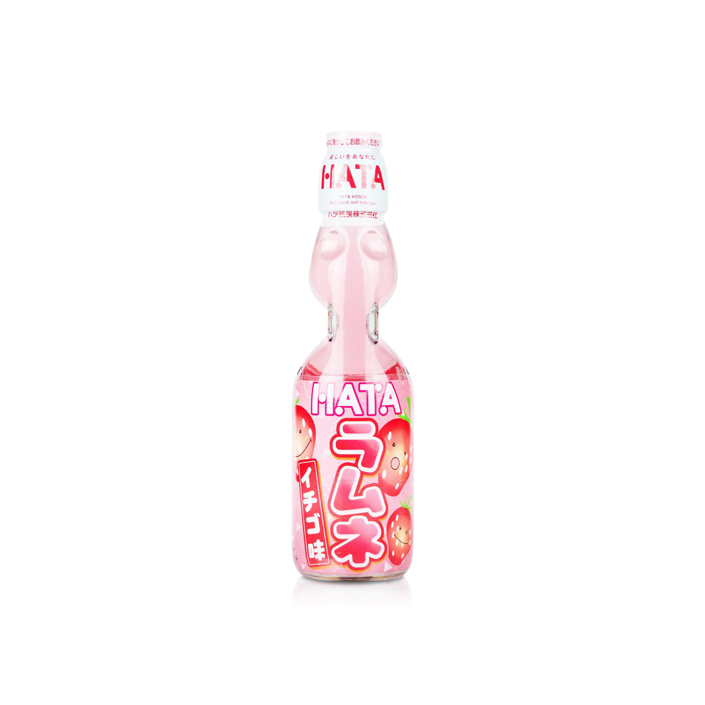 Hata Bin Ramune Strawberry Drink 200ml