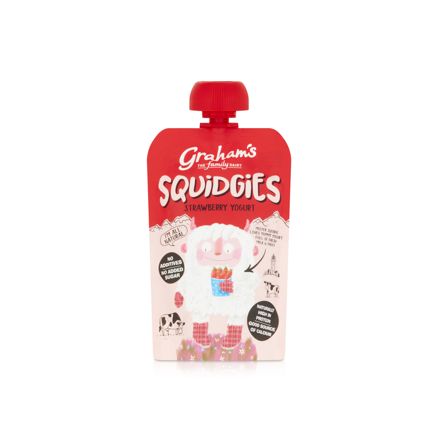 Graham's Squidgies Strawberry Yogurt 100g