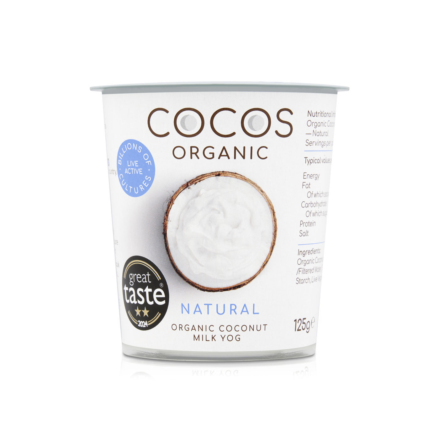 Cocos Organic Natural Coconut Yoghurt Alternative 125g