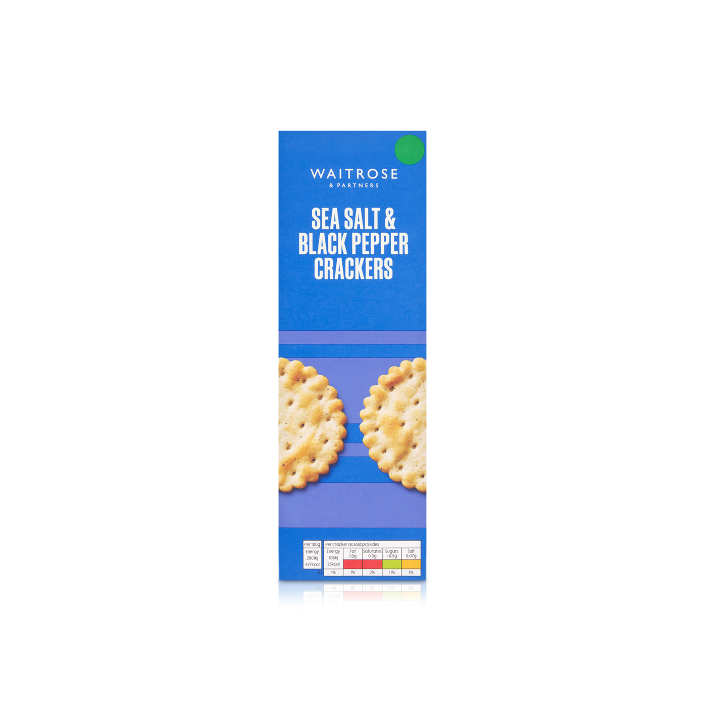 Waitrose Salt and Black Pepper Crackers 185g