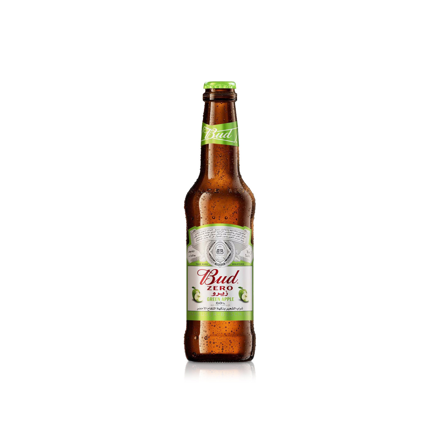 Budweiser Zero Non-Alcoholic Apple Beer Bottle 330ml