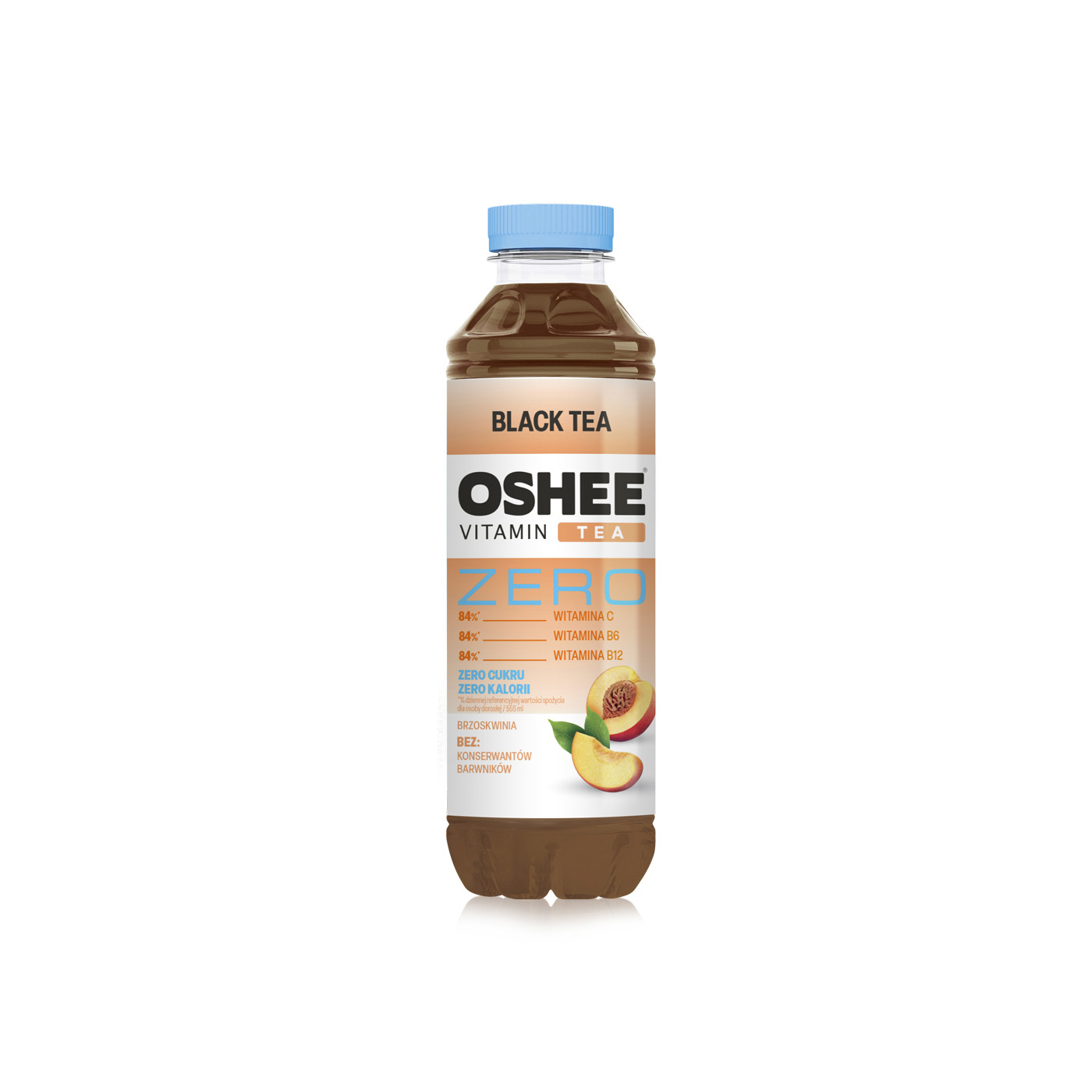Oshee Zero Peach Vitamin Black Tea 555ml