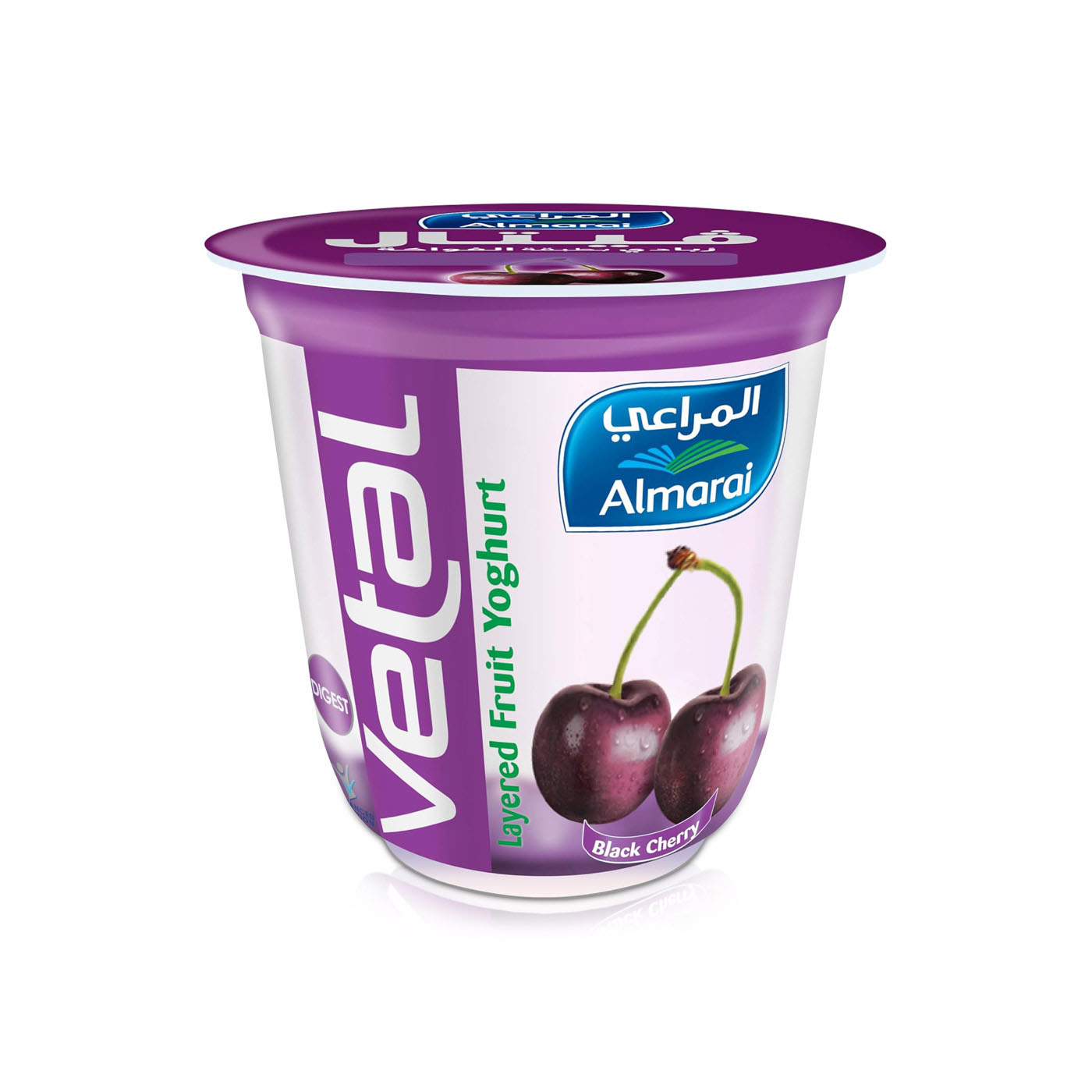 Almarai Layered Black Cherry Yoghurt 140g