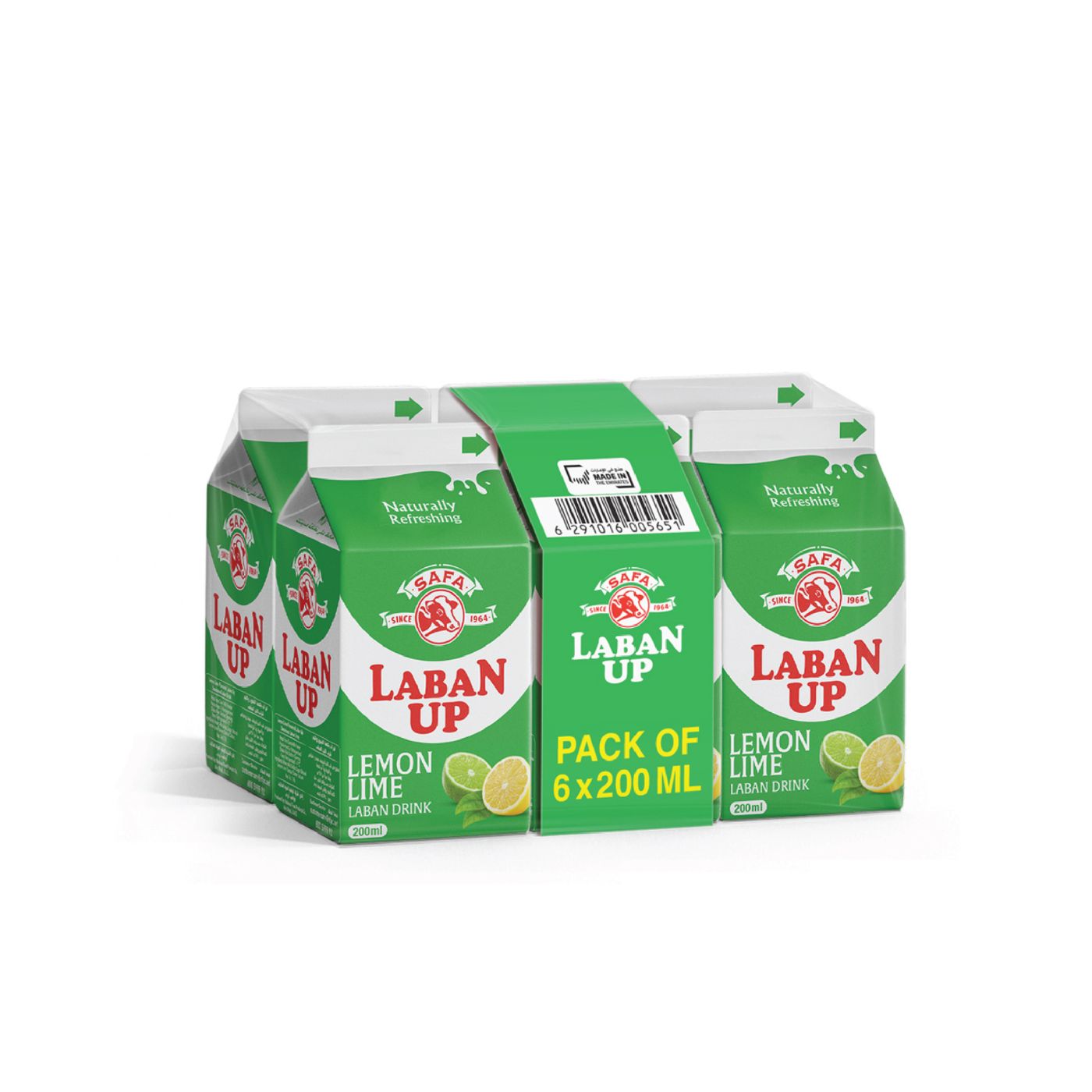 Safa Laban Up Lemon Lime 200ml x6