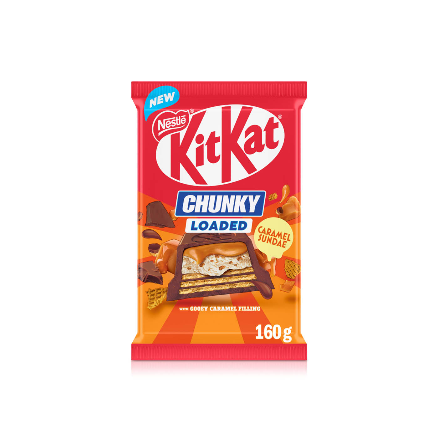 Kitkat Chunky Loaded Caramel Sundae Chocolate Bar 160g