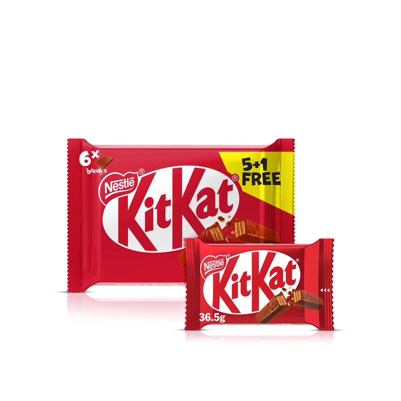 Kitkat 4 Finger Chocolate Bars 36.5g x 6