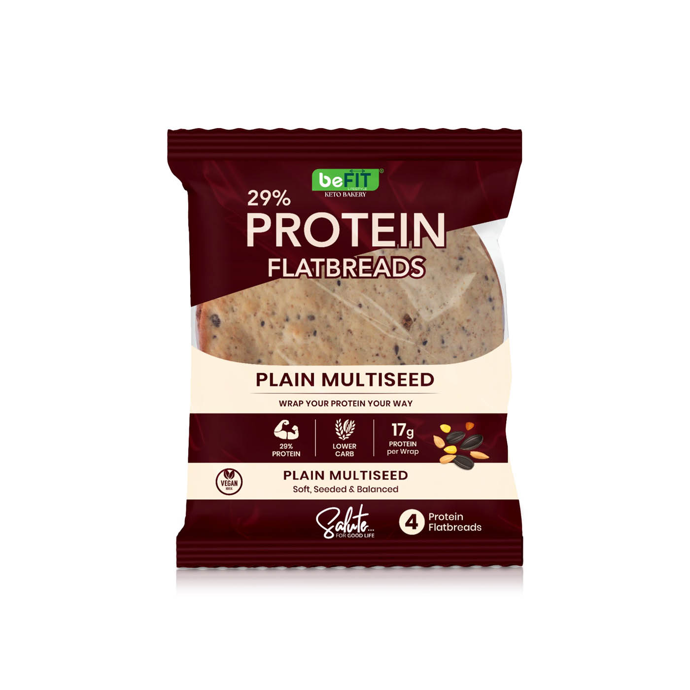 Befit Multiseed Protein Flatbread 230g