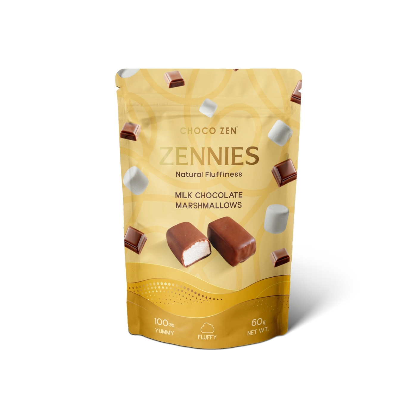 Choco Zen Zennies Milk Chocolate Marshmalow 65g