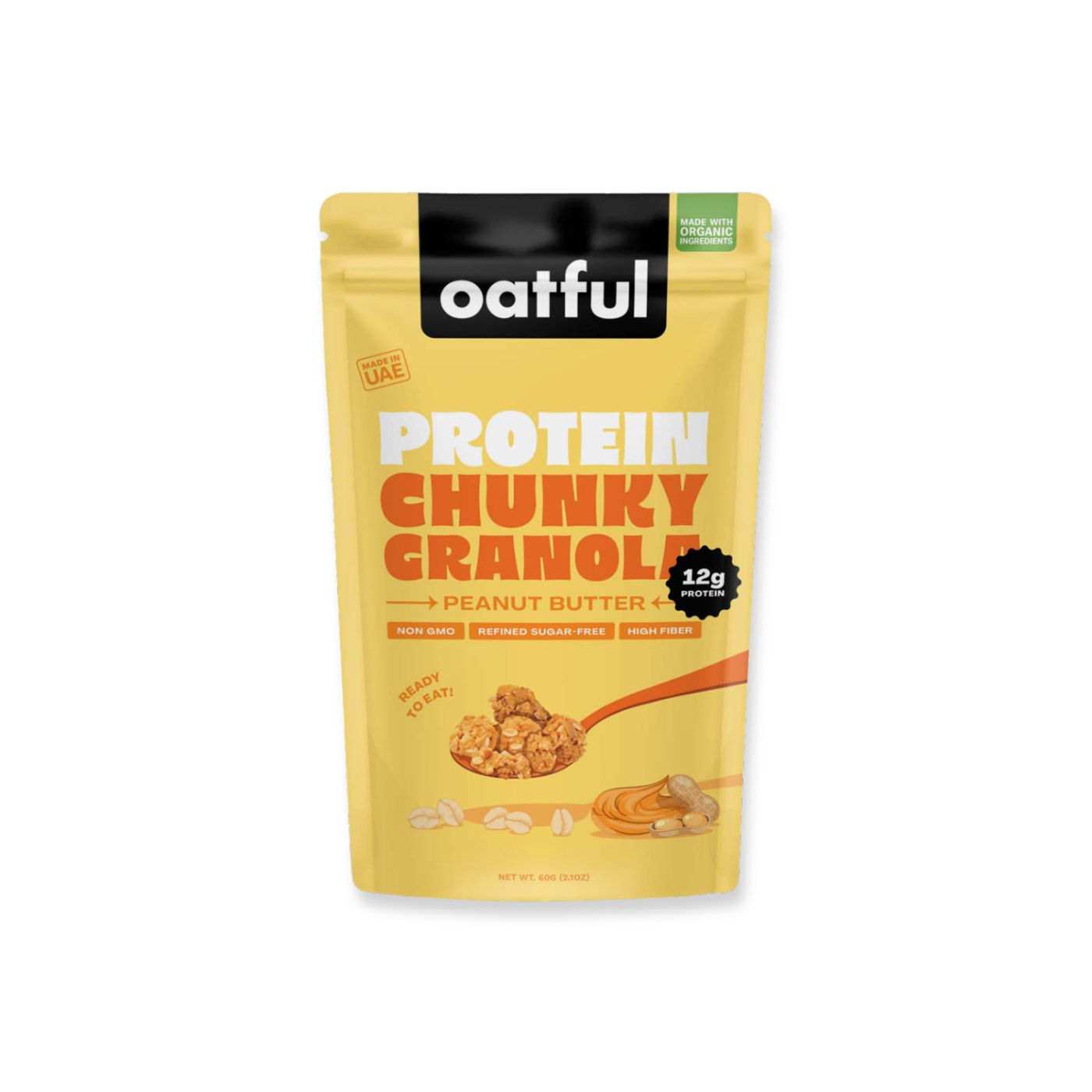 Oatful Organic Peanut Butter Protein Granola 60g