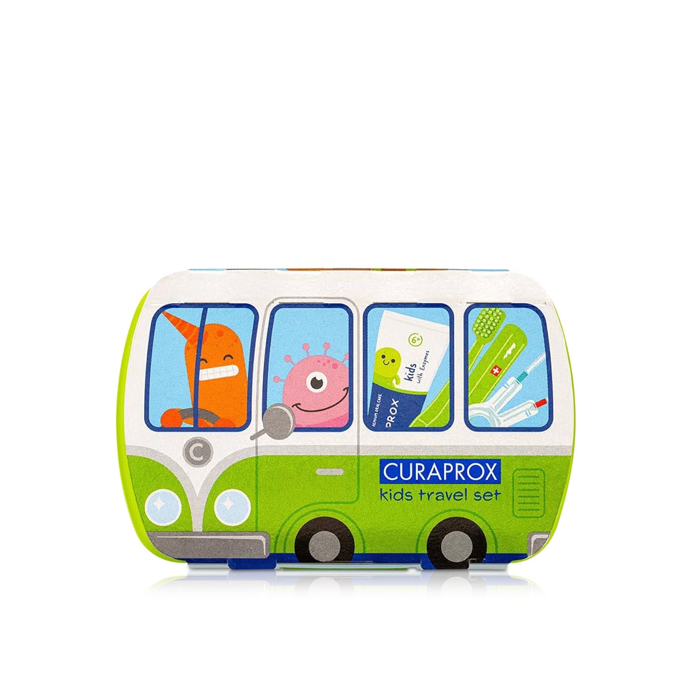 Curaprox Kids Travel Kit Green