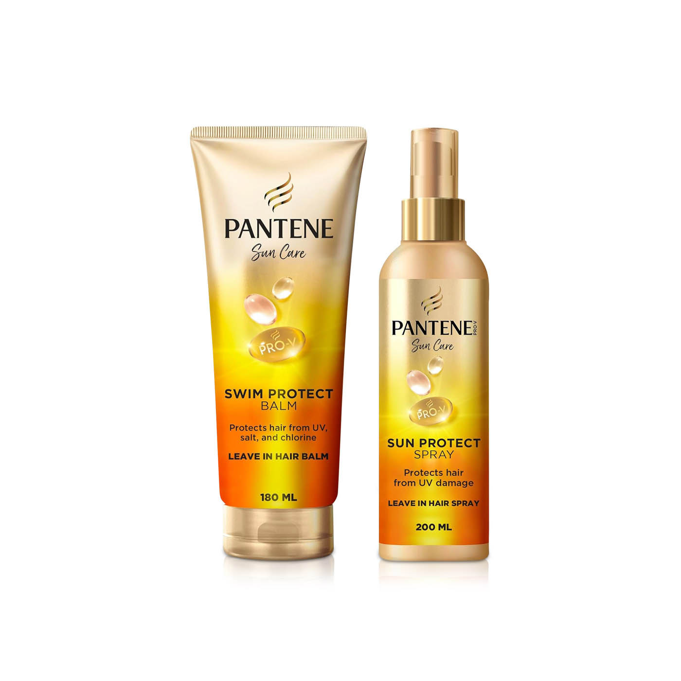 Pantene Sun Care Leave-In Hair Spray 200ml & Hair Balm 180ml