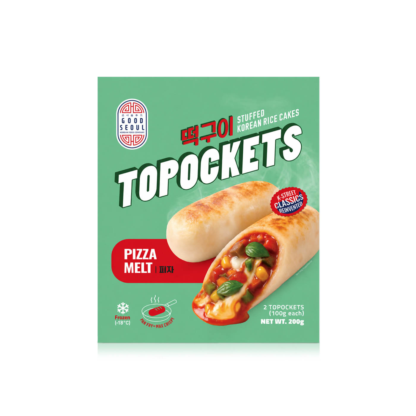 Good Seoul Topockets Pizza Melt x 2 200g