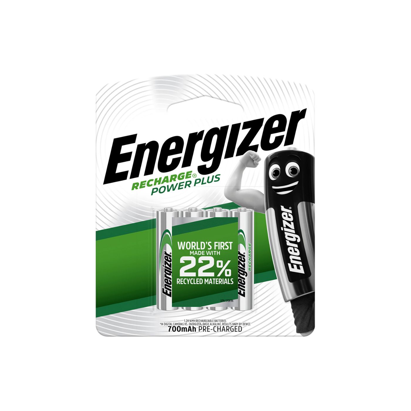 Energizer Recharge Power Plus AAA Rechargeable Batteries x 4